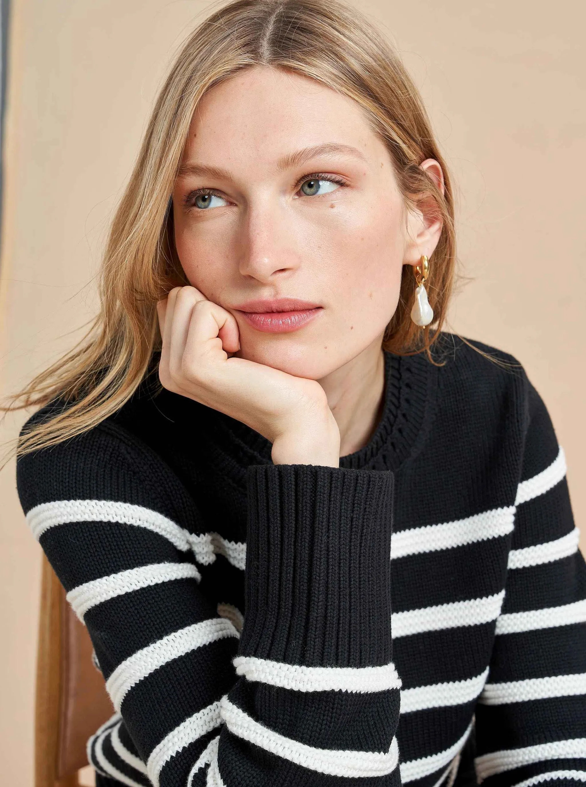 La Ligne Sweaters*Jill Sweater Black/Cream