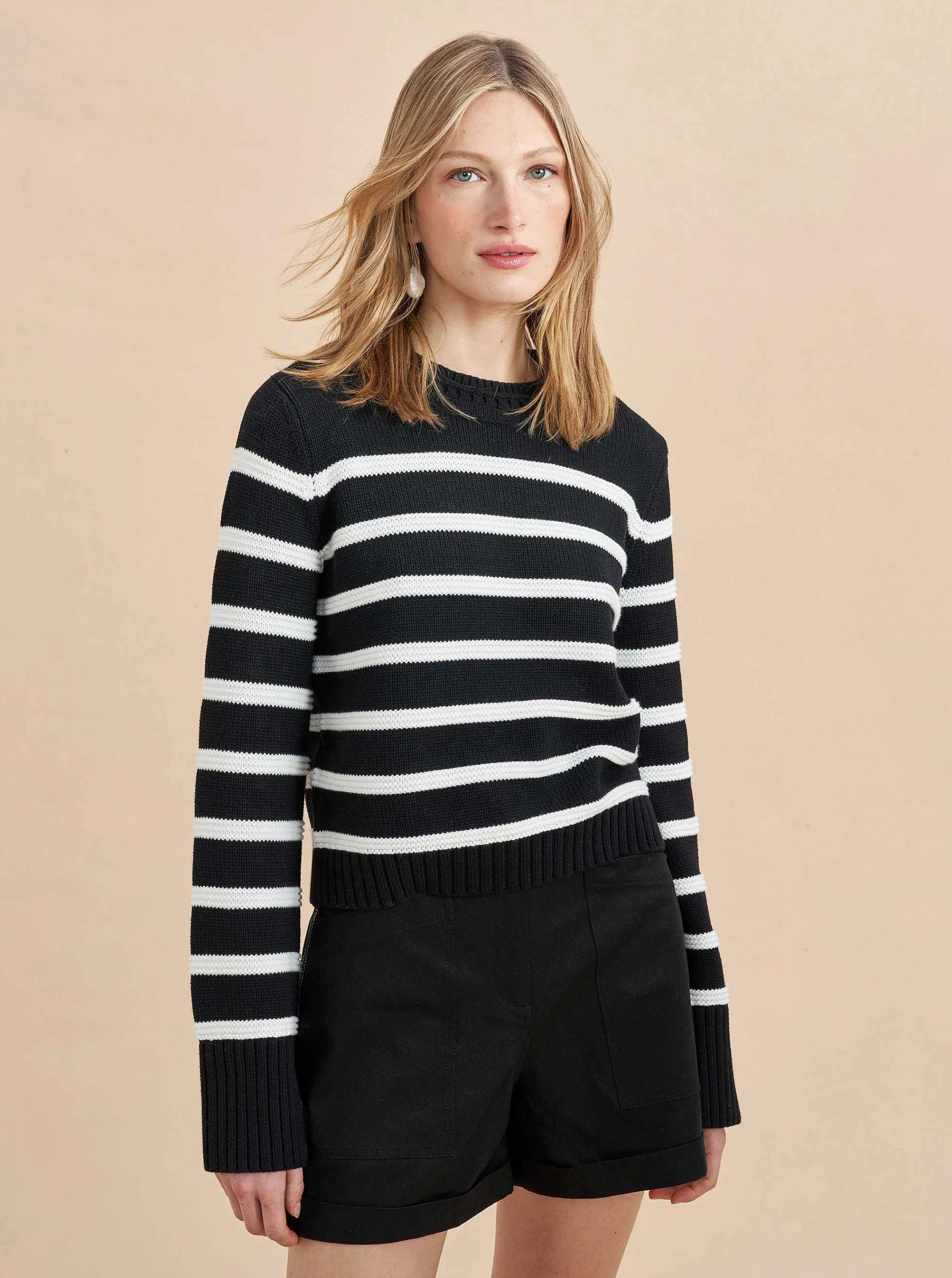 La Ligne Sweaters*Jill Sweater Black/Cream