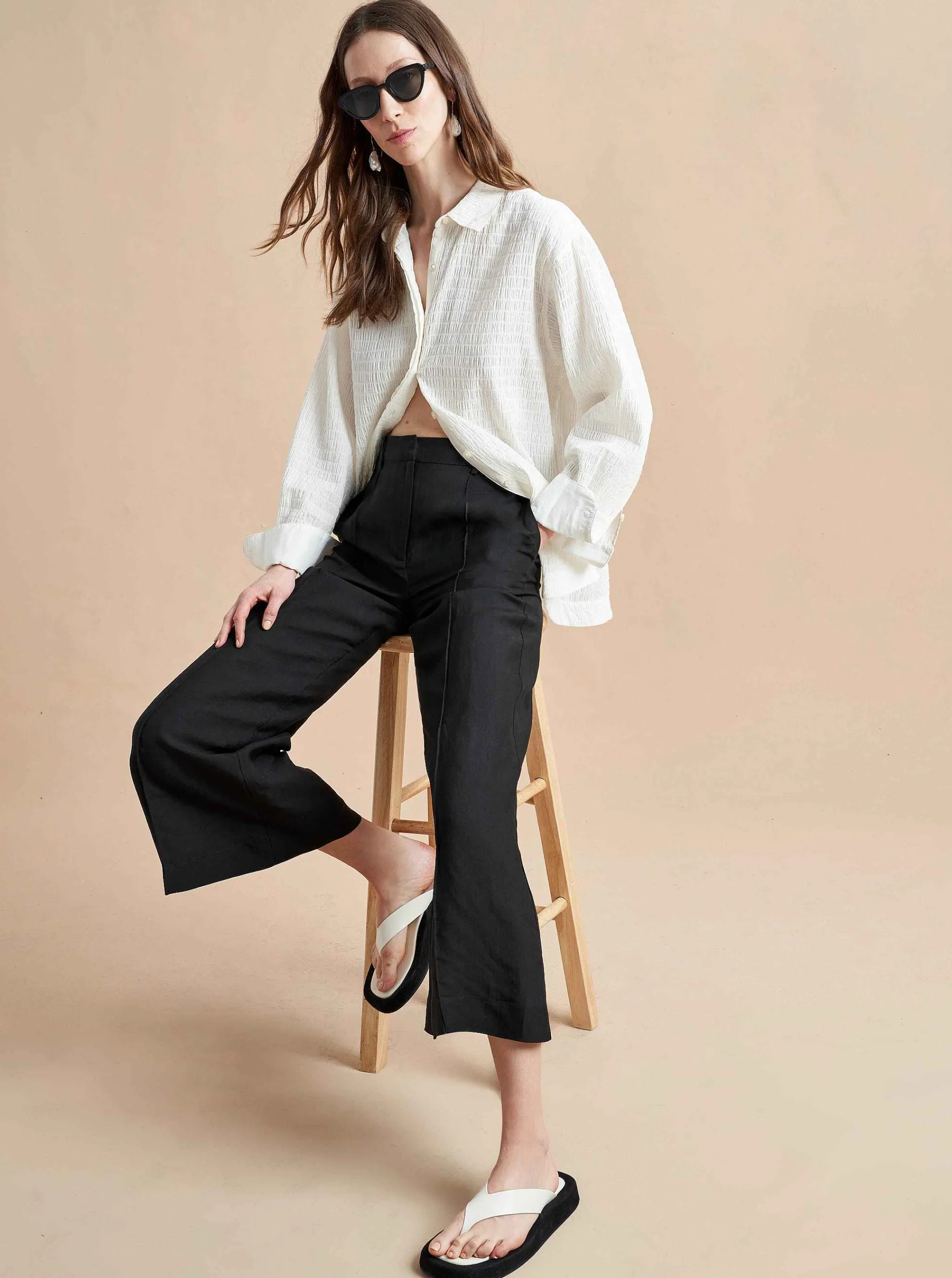 La Ligne Pants*Crop Flare Lizzie Pant