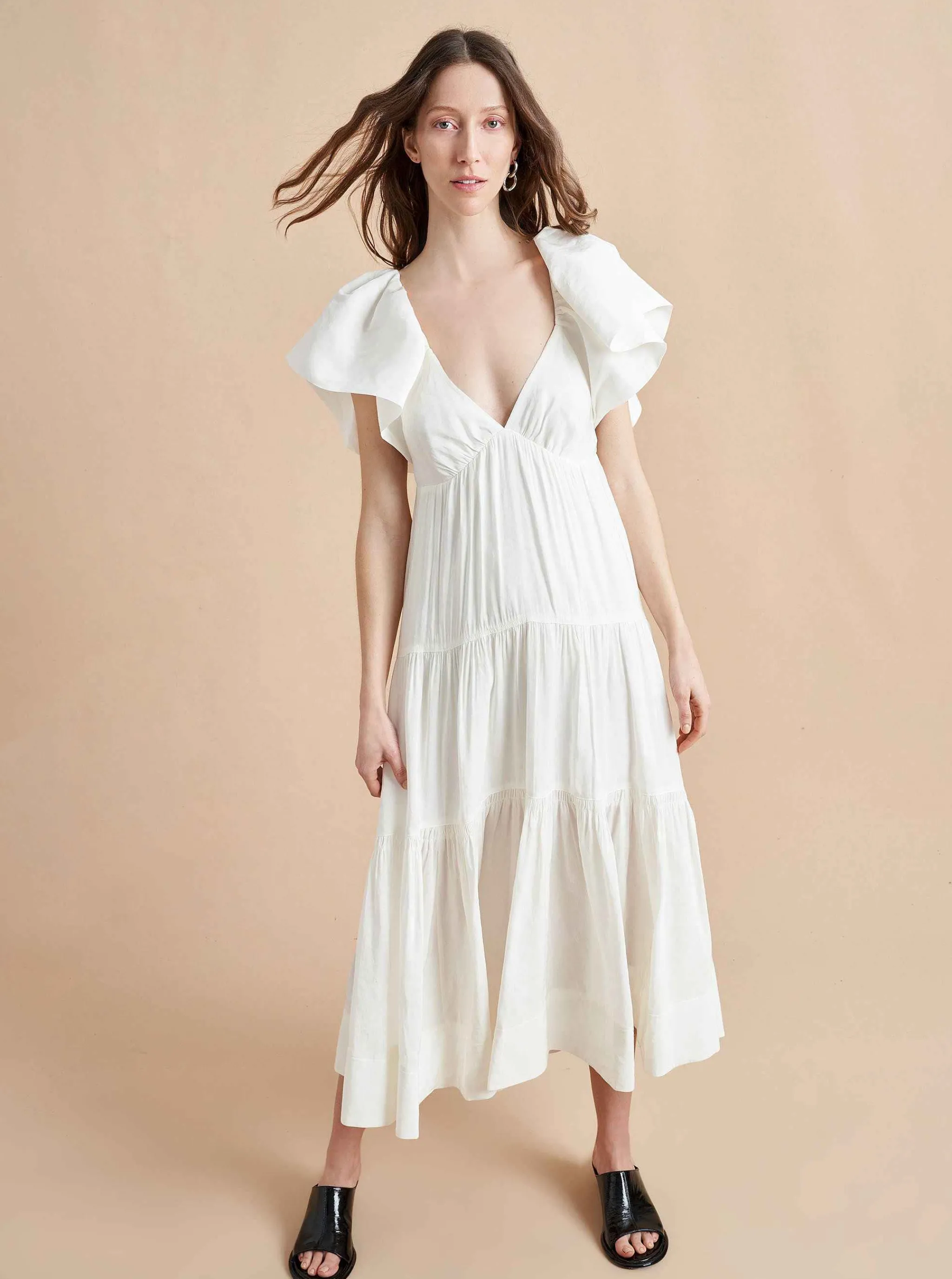 La Ligne Midi Dresses*Stella Dress Ivory