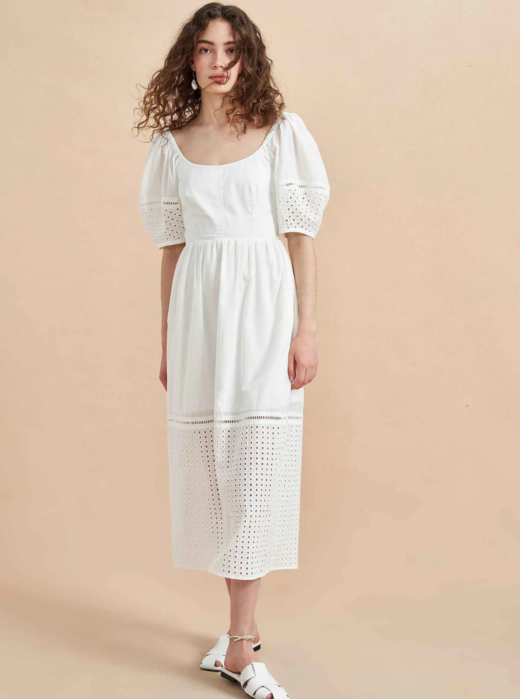 La Ligne Midi Dresses*Lulu Dress Ivory