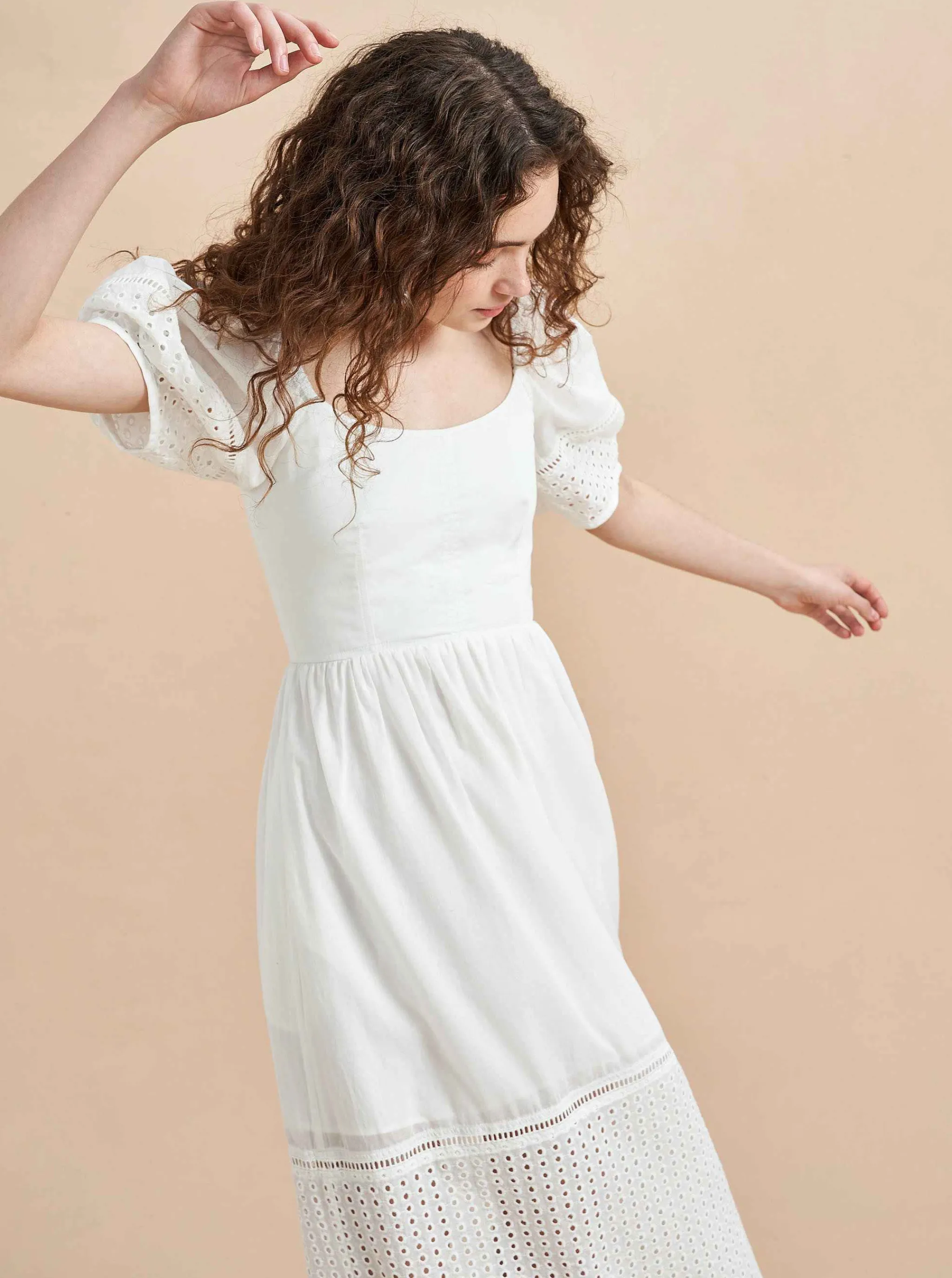 La Ligne Midi Dresses*Lulu Dress Ivory