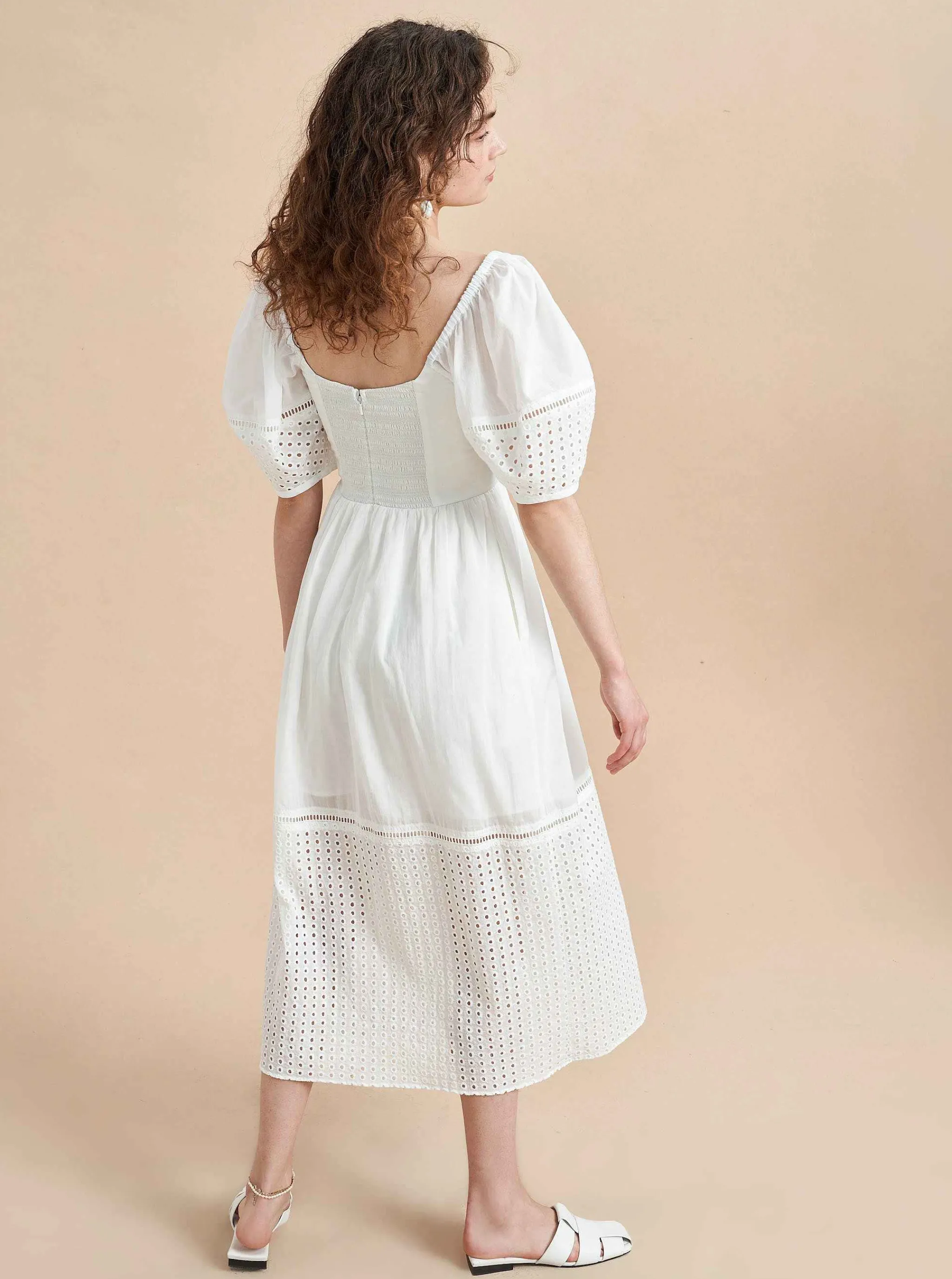 La Ligne Midi Dresses*Lulu Dress Ivory