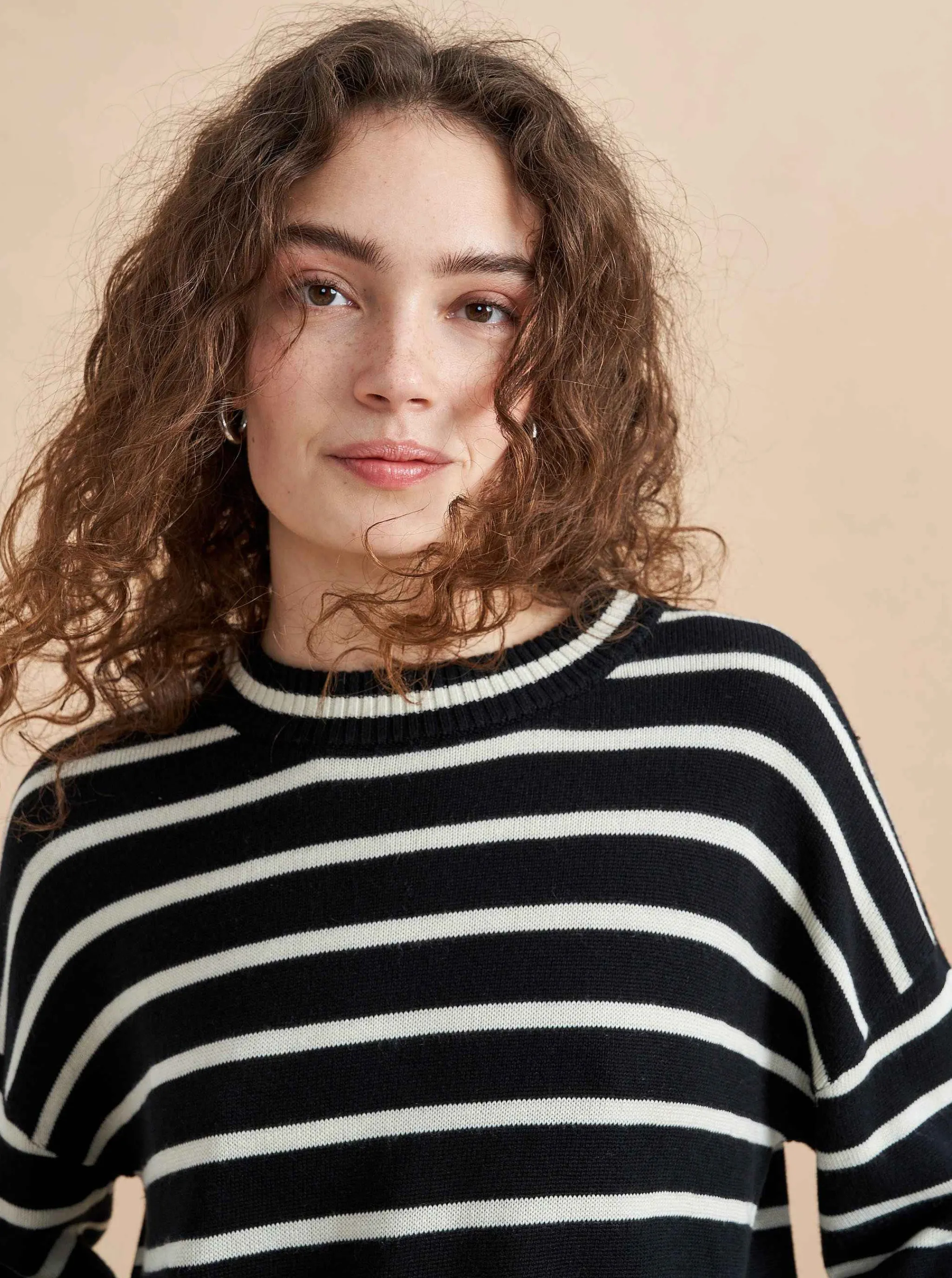 La Ligne Sweaters*Antoine Sweater Black/Cream