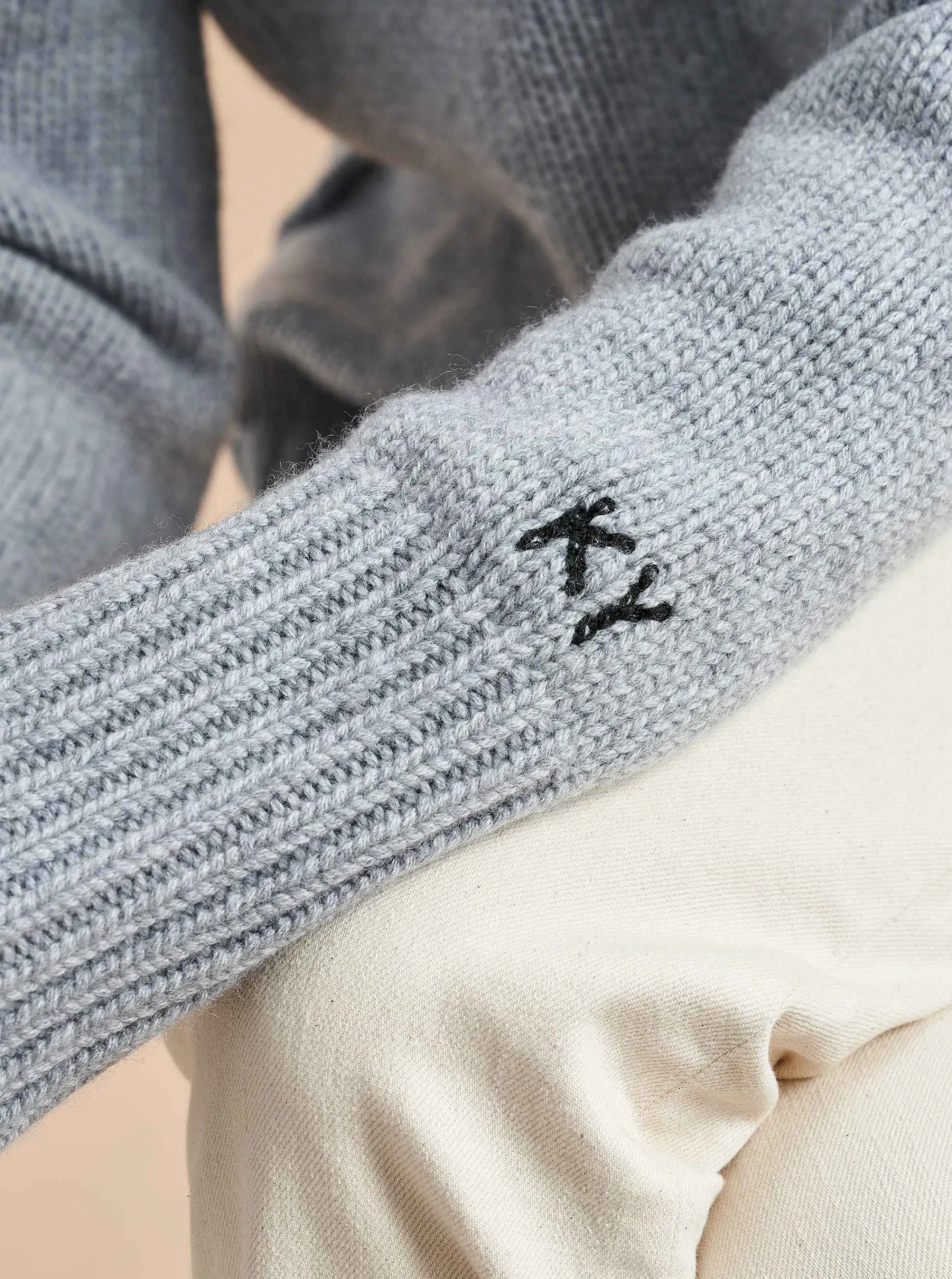 La Ligne Sweaters*Solid Marin Sweater Cobalt