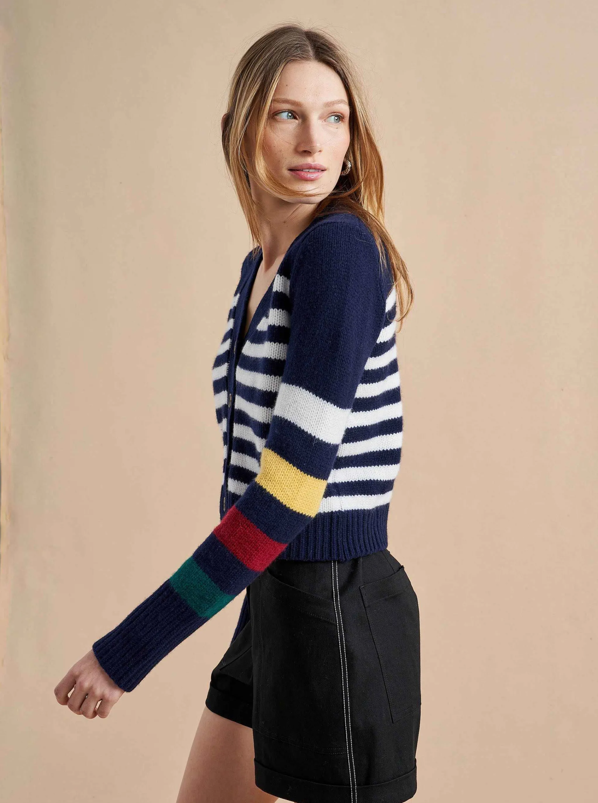 La Ligne Cardigans*Mini Marin Cardigan Multi/Navy