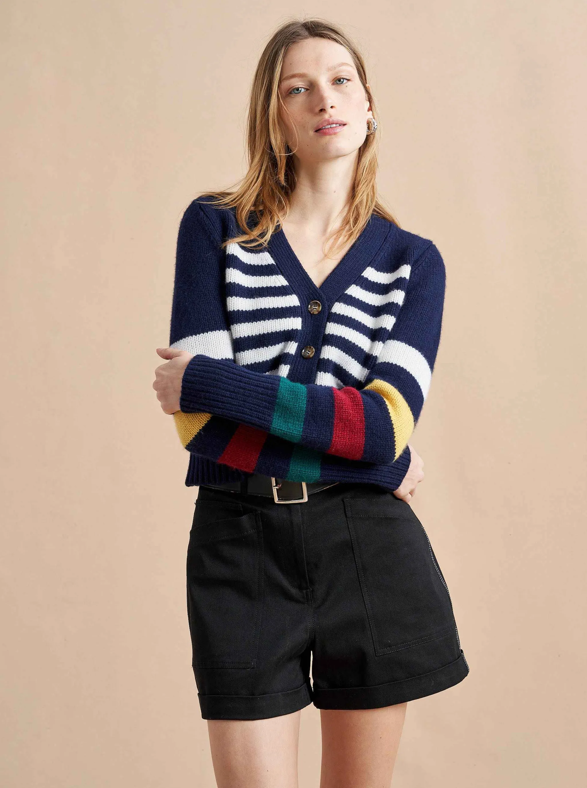 La Ligne Cardigans*Mini Marin Cardigan Multi/Navy