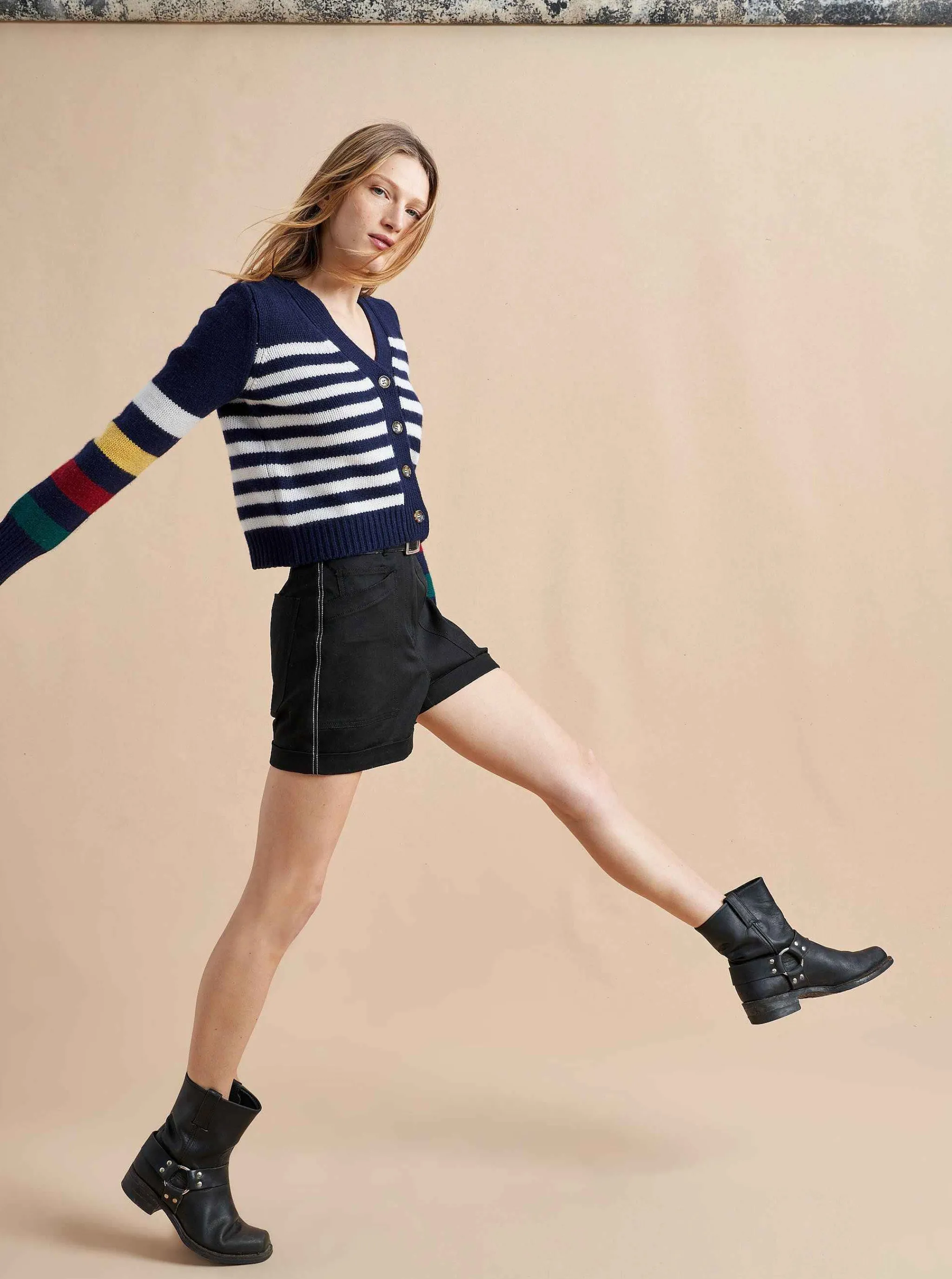 La Ligne Cardigans*Mini Marin Cardigan Multi/Navy