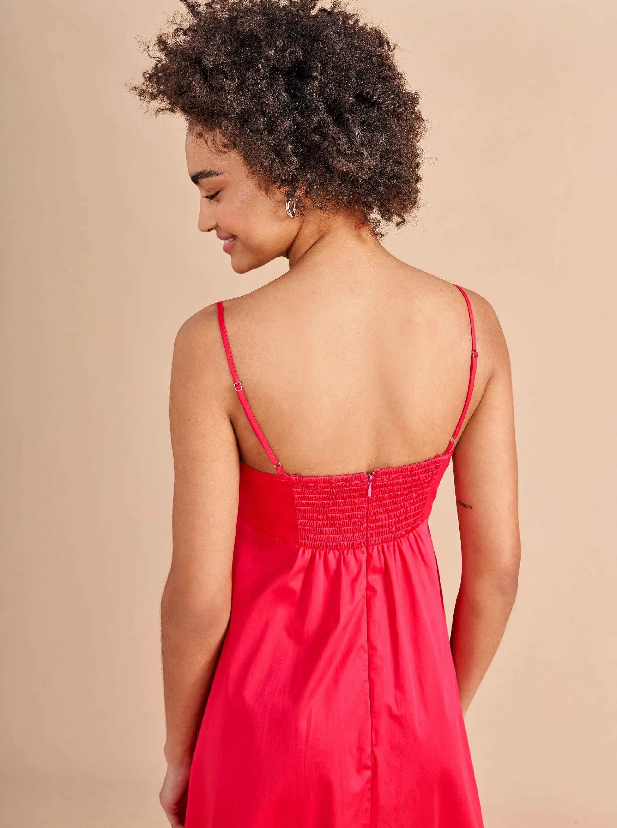 La Ligne Midi Dresses*Portia Dress Raspberry