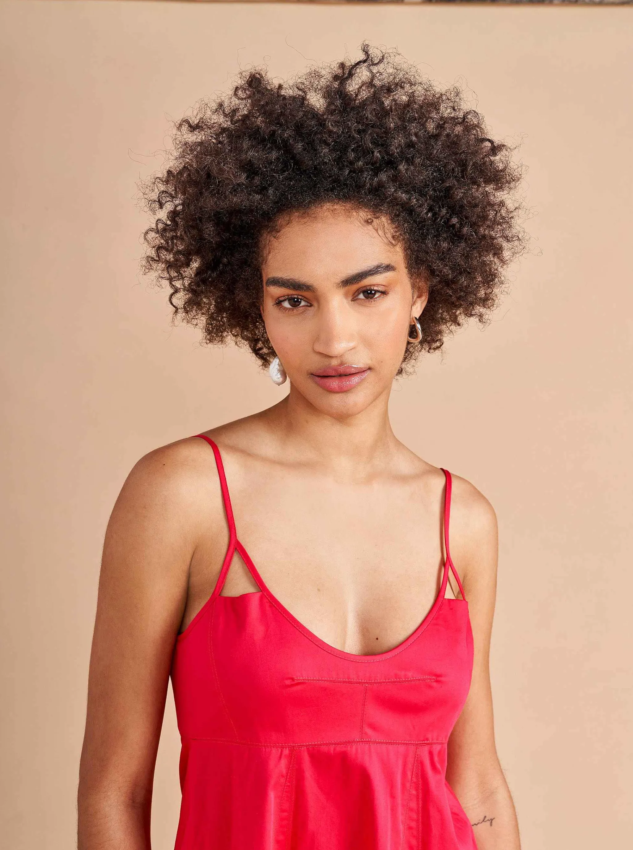 La Ligne Midi Dresses*Portia Dress Raspberry