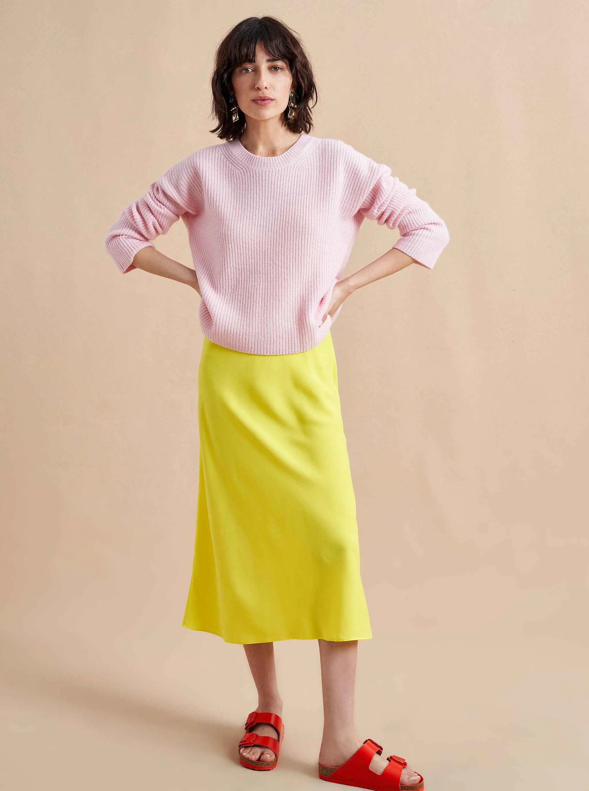 La Ligne Sweaters*Mini Toujours Sweater Pale Pink