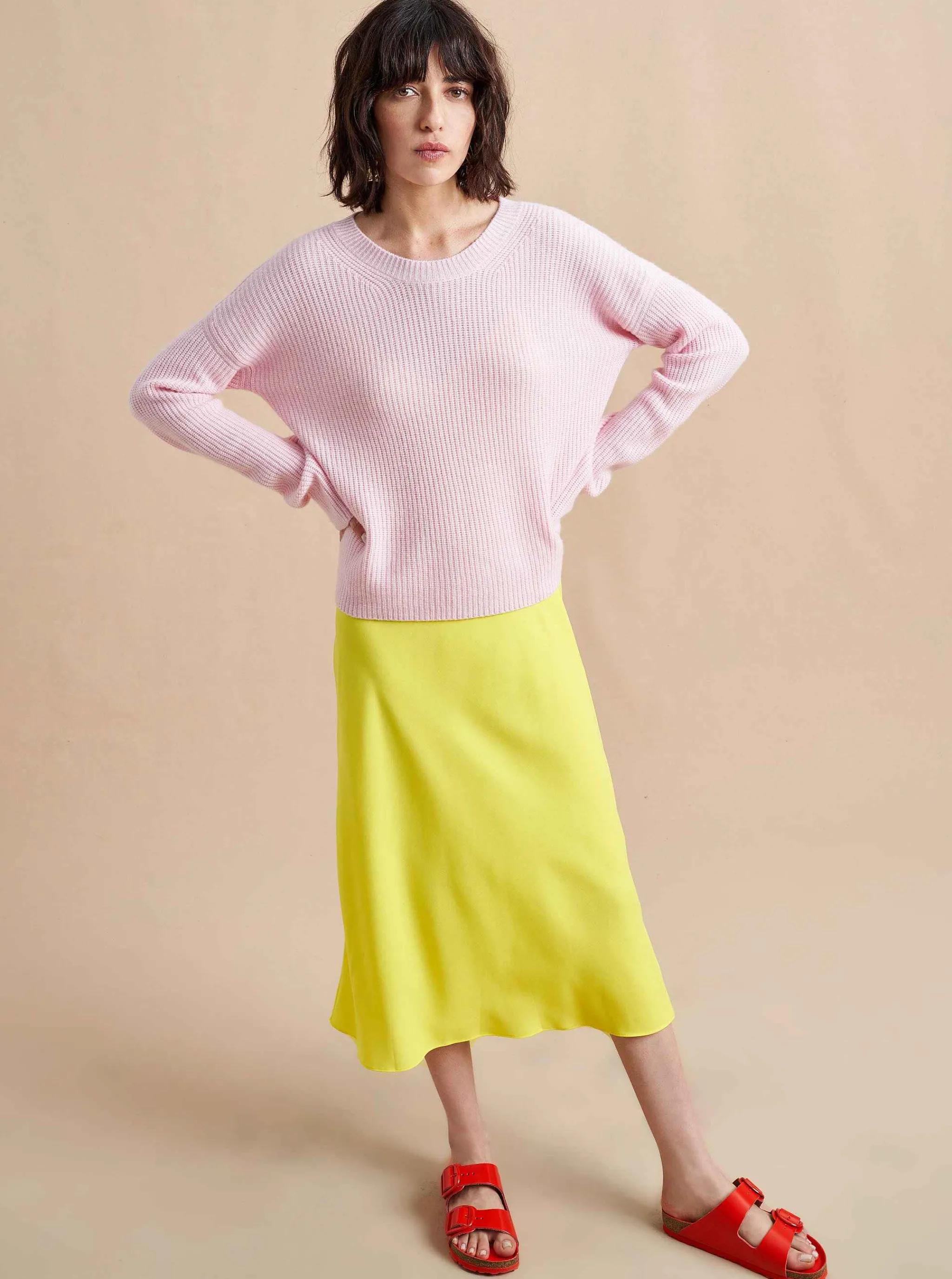 La Ligne Sweaters*Mini Toujours Sweater Pale Pink