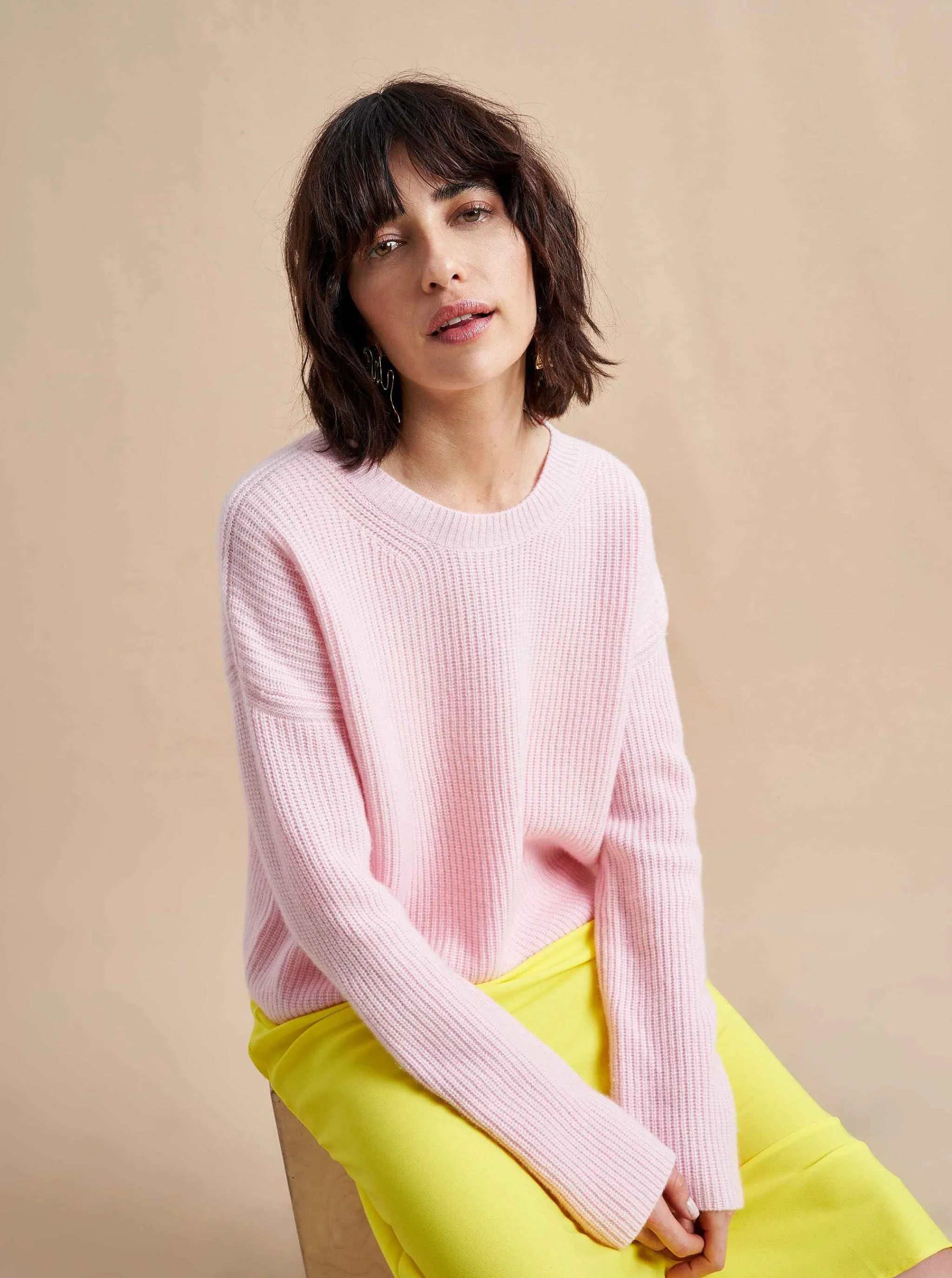 La Ligne Sweaters*Mini Toujours Sweater Pale Pink