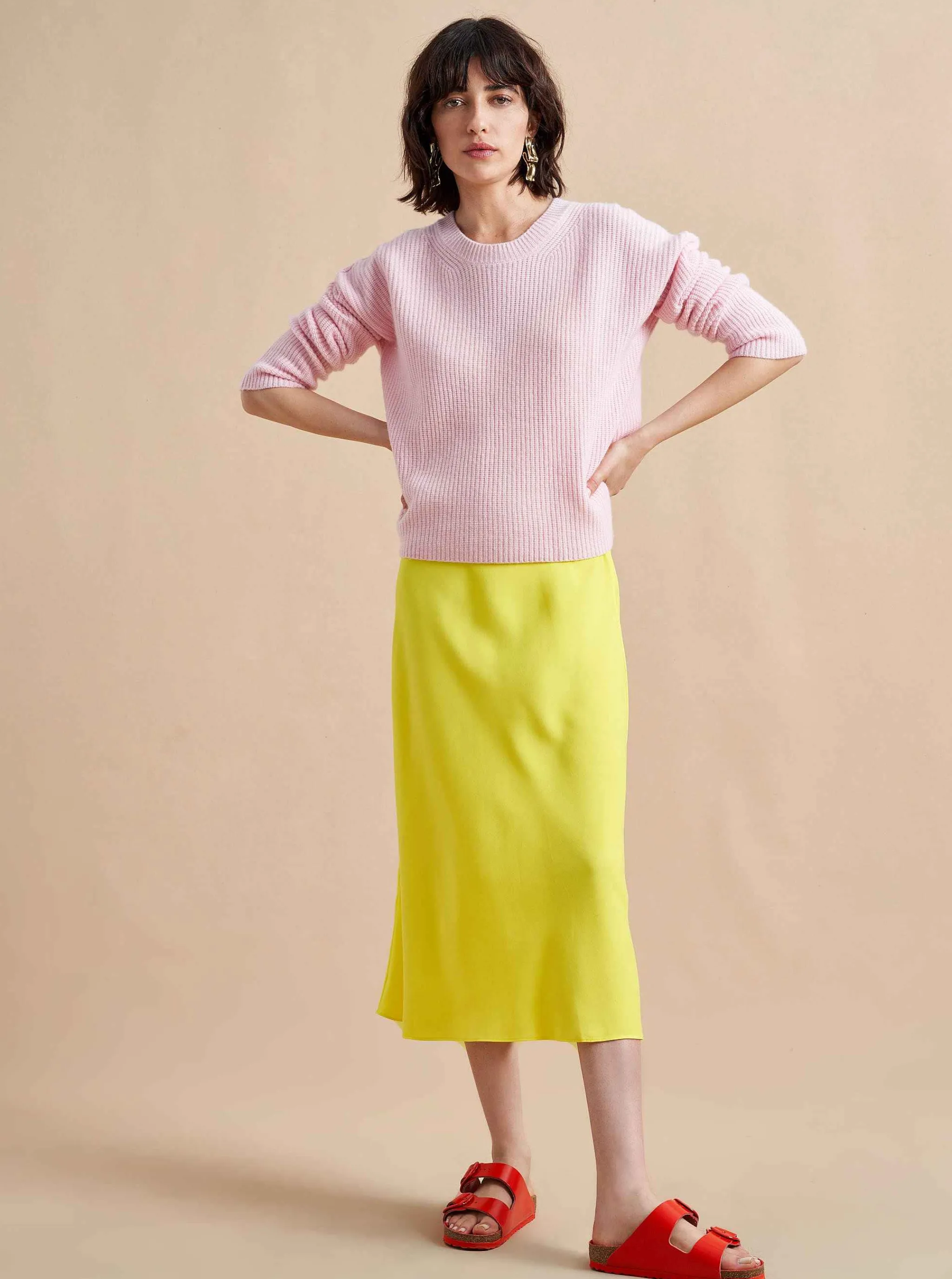 La Ligne Sweaters*Mini Toujours Sweater Pale Pink