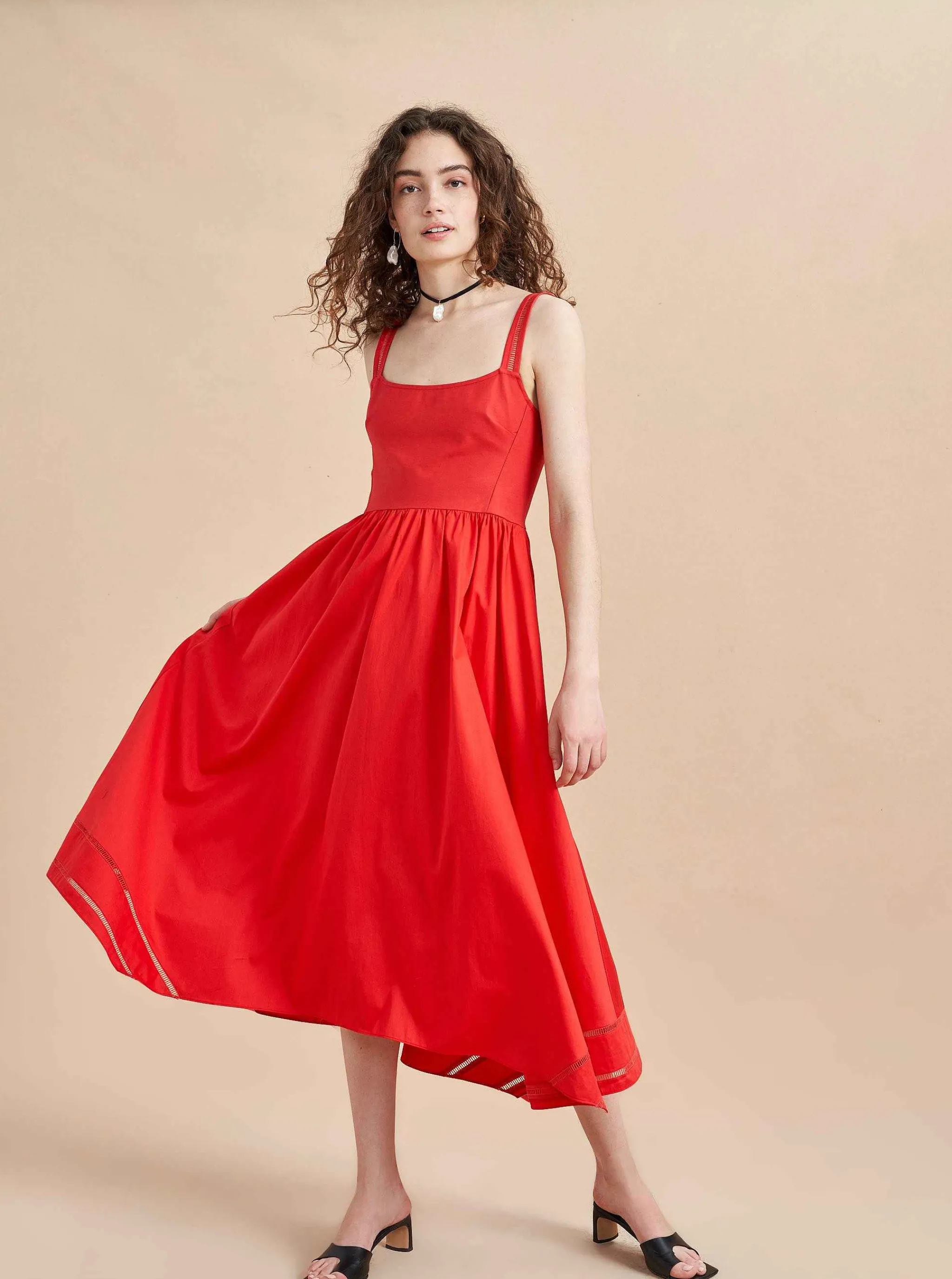 La Ligne Midi Dresses*Soraya Dress Poppy