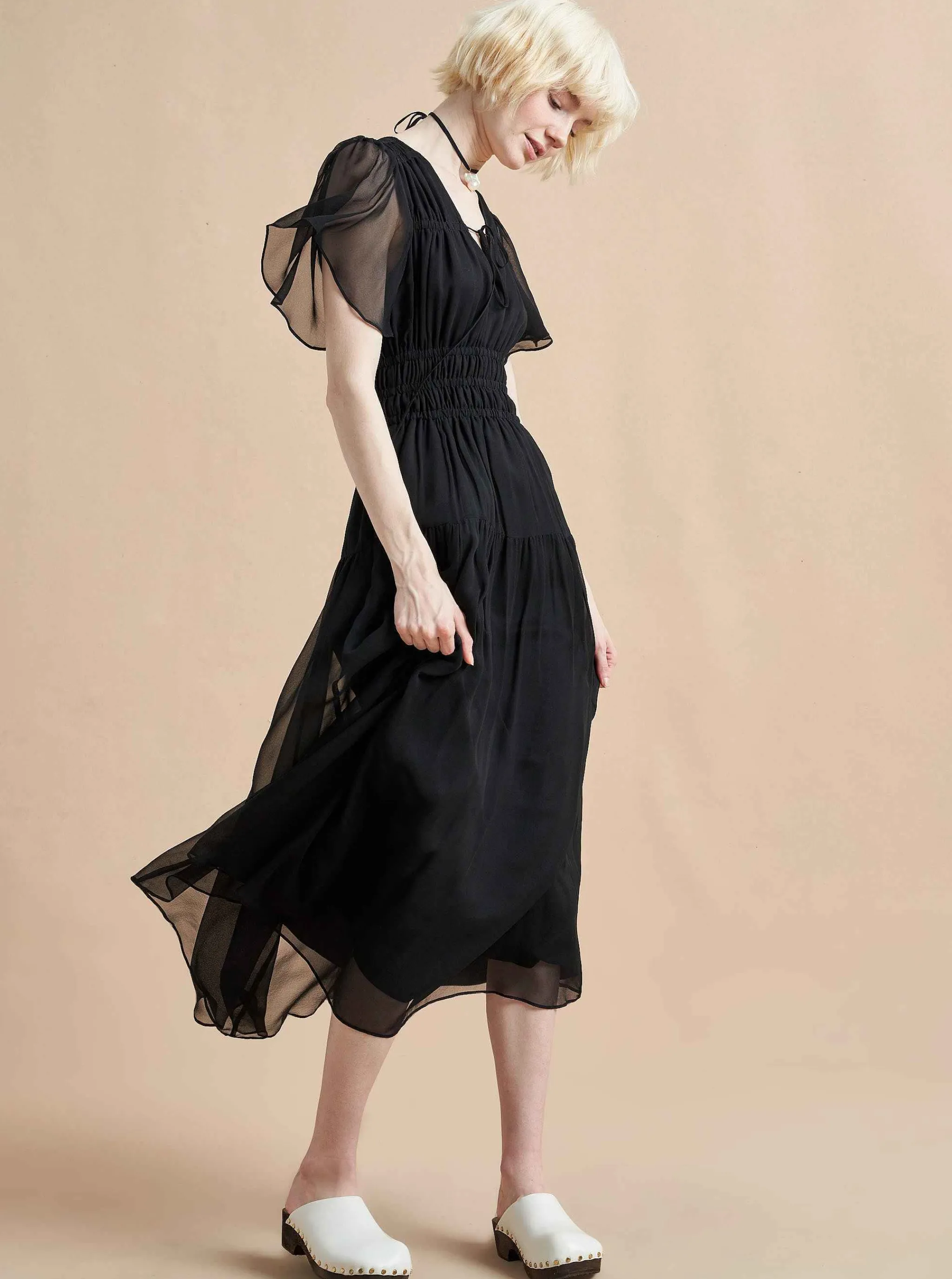 La Ligne Midi Dresses*Eleonore Dress Black
