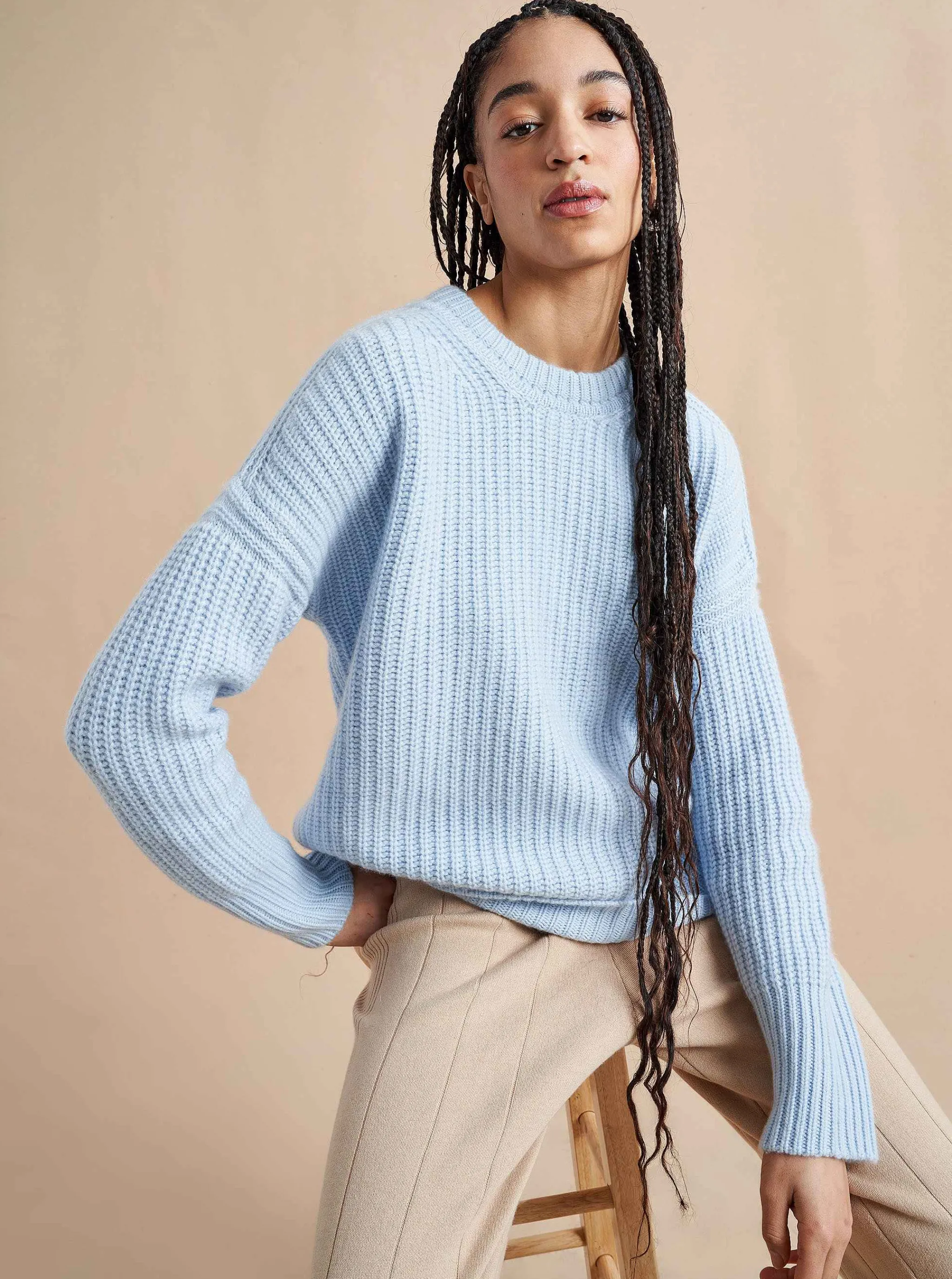 La Ligne Sweaters*Toujours Sweater Pale Blue