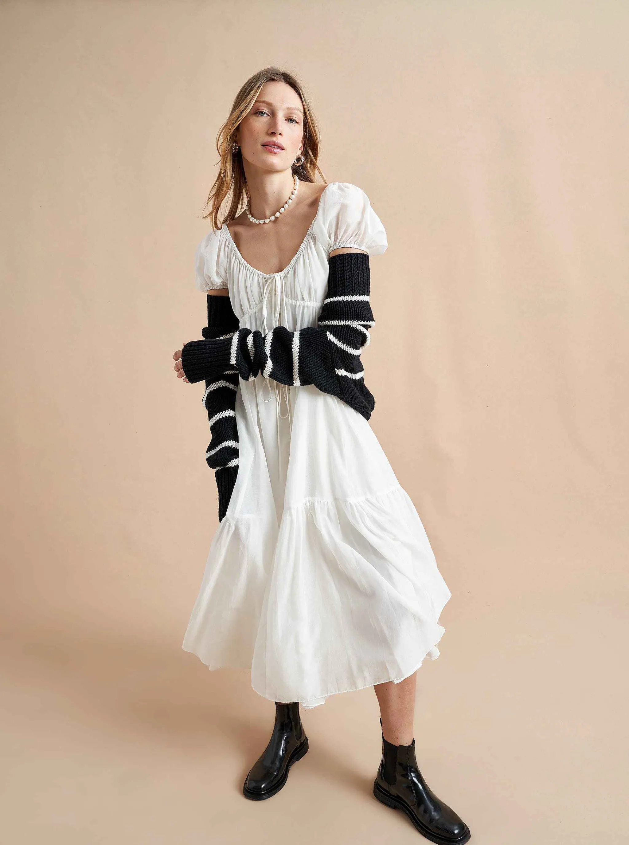 La Ligne Midi Dresses*Josie Dress Ivory