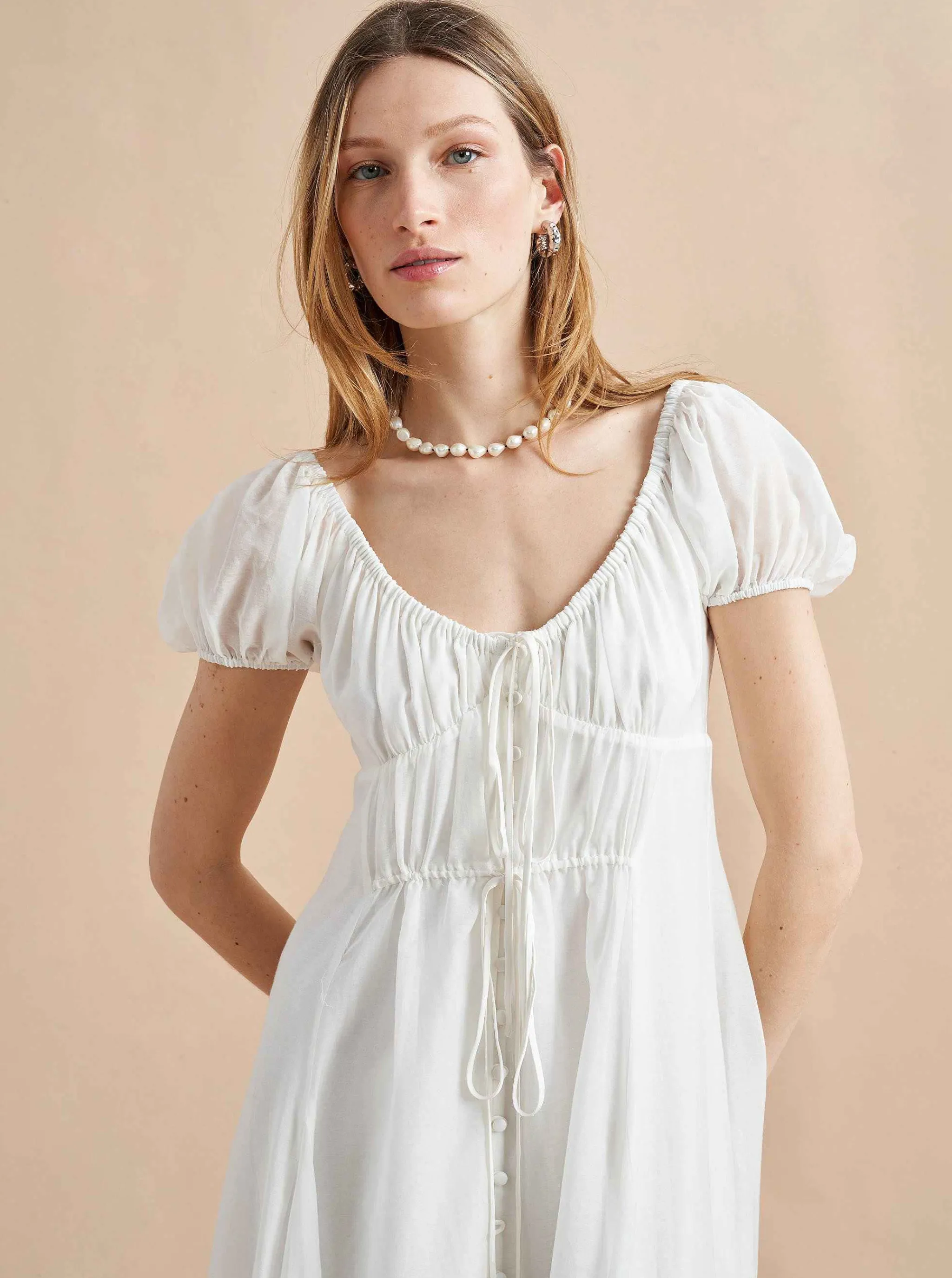 La Ligne Midi Dresses*Josie Dress Ivory