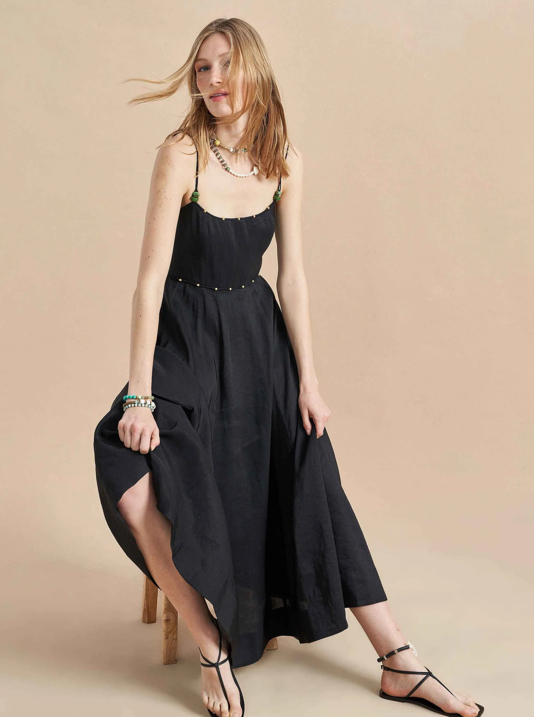 La Ligne Midi Dresses*Disco Dress Black