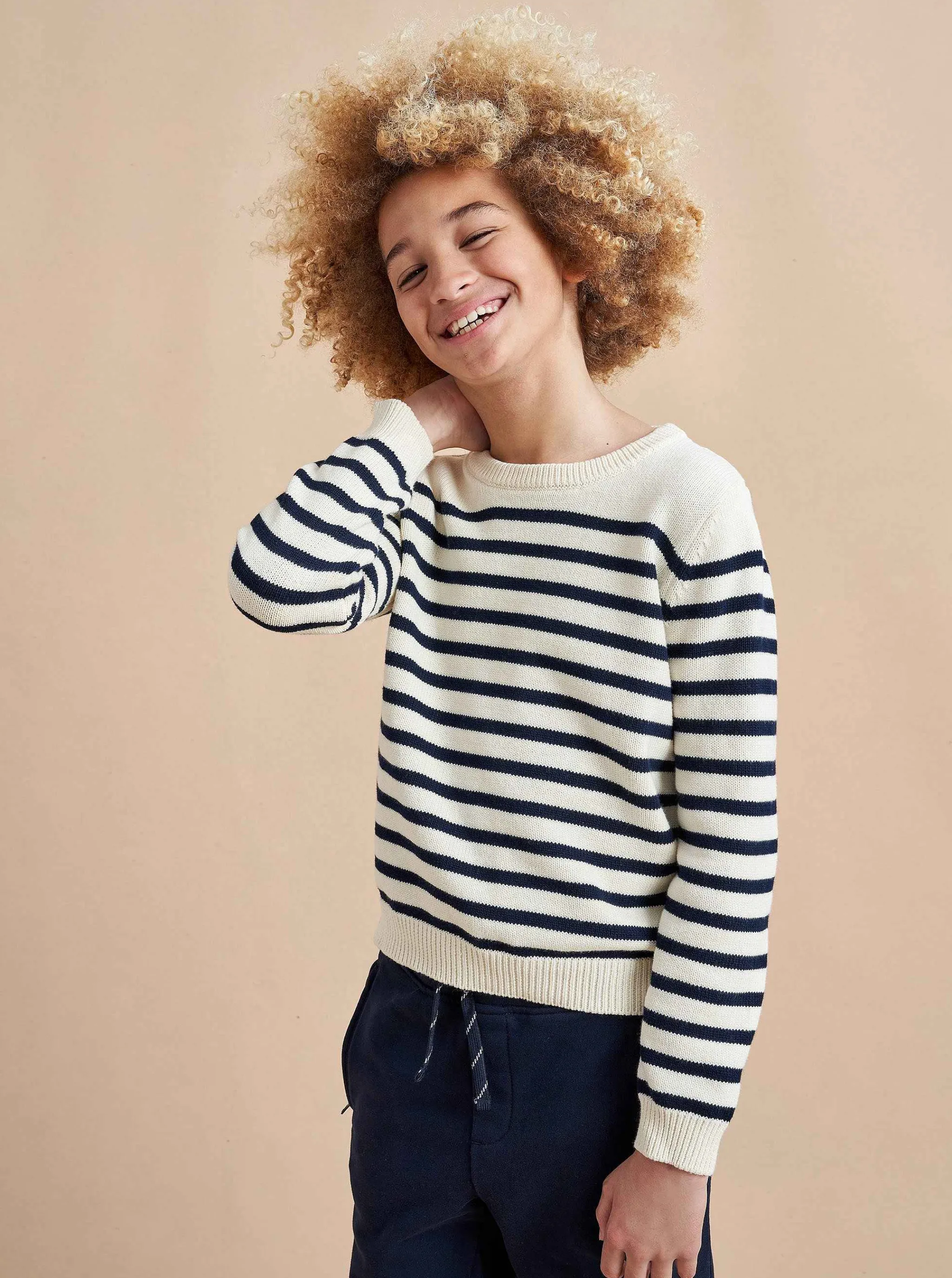 La Ligne Sweaters*Marini Sweater Cream/Navy