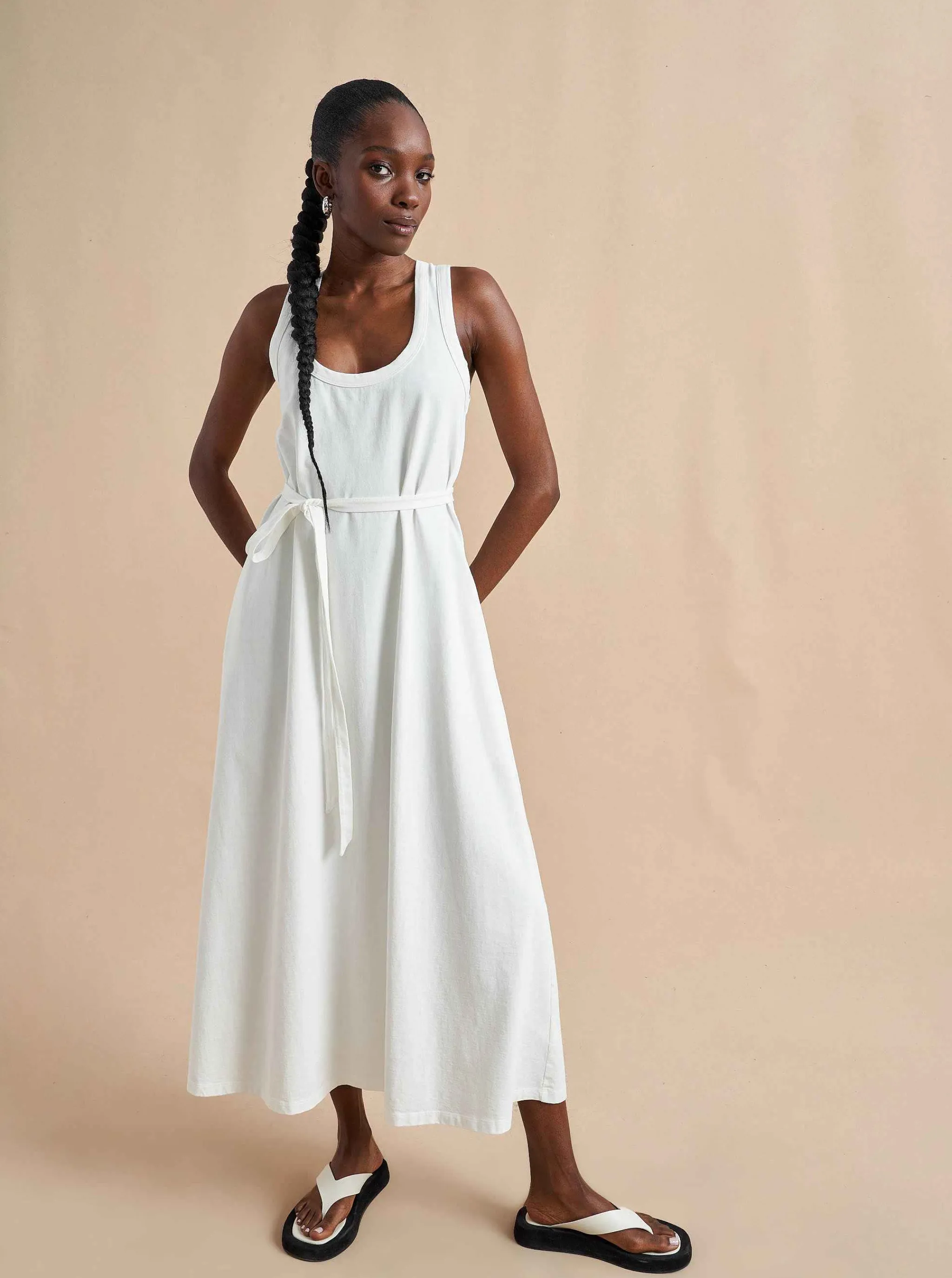 La Ligne Tanks*Andie Tank Dress White