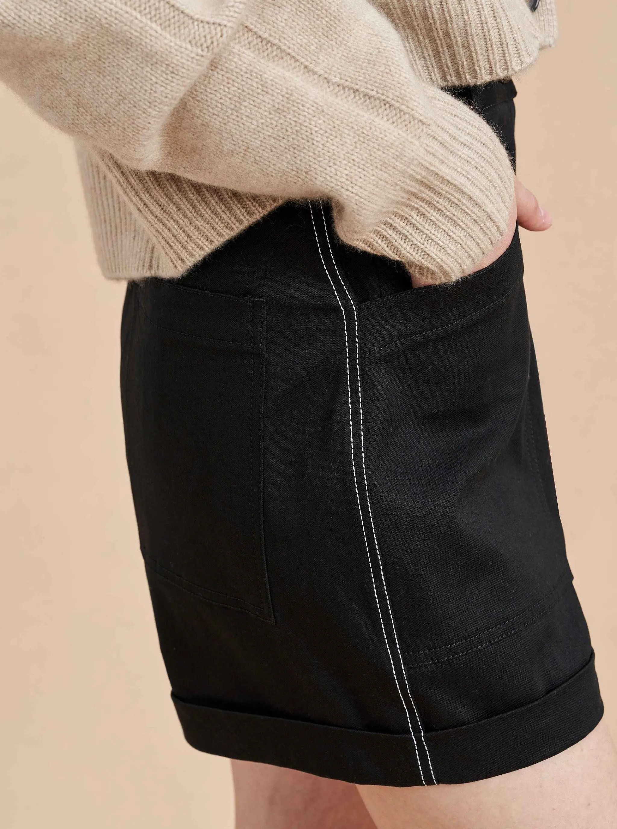 La Ligne Shorts*Canvas Short Black