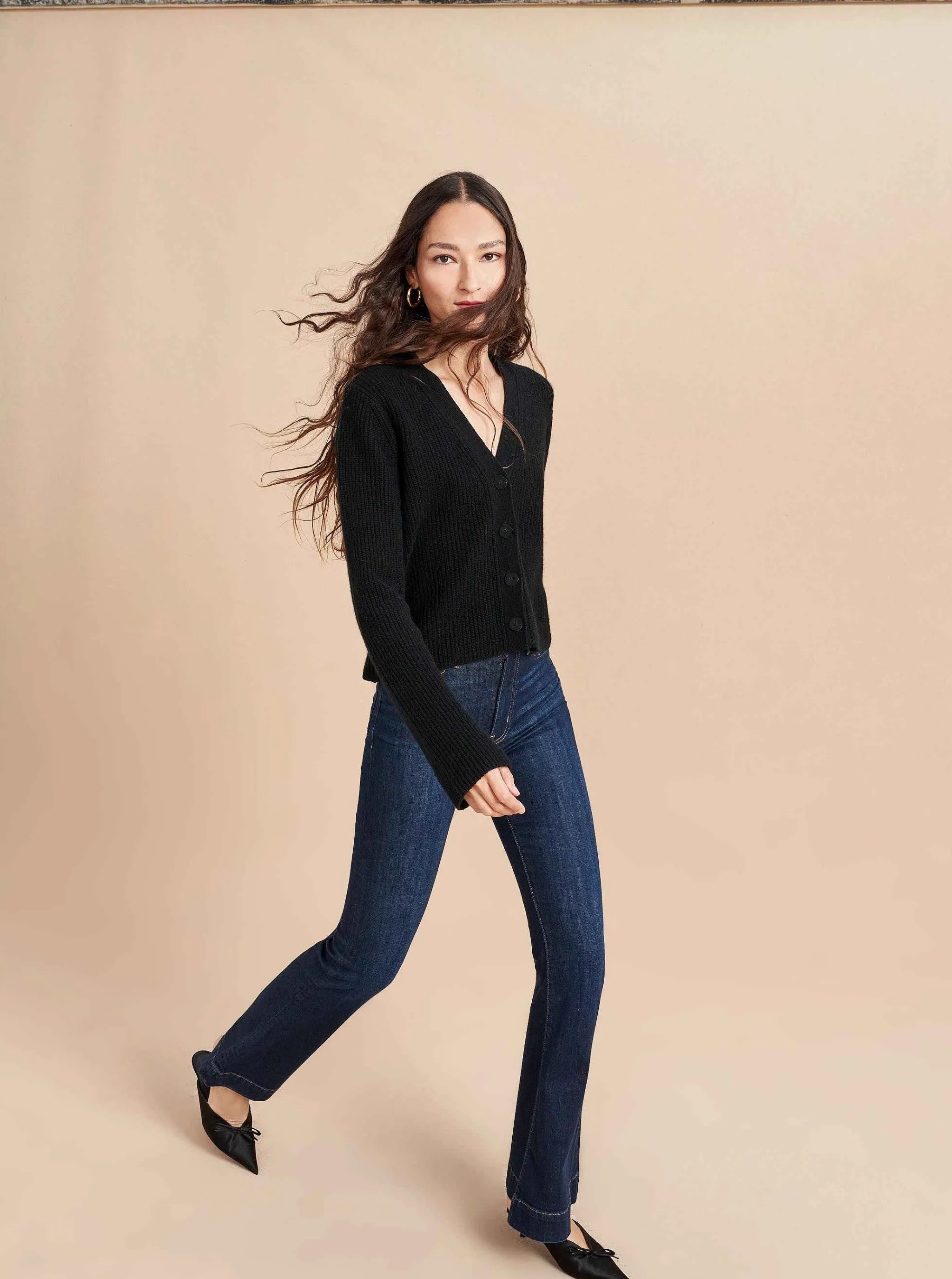 La Ligne Cardigans*Mini Toujours Cardigan Black