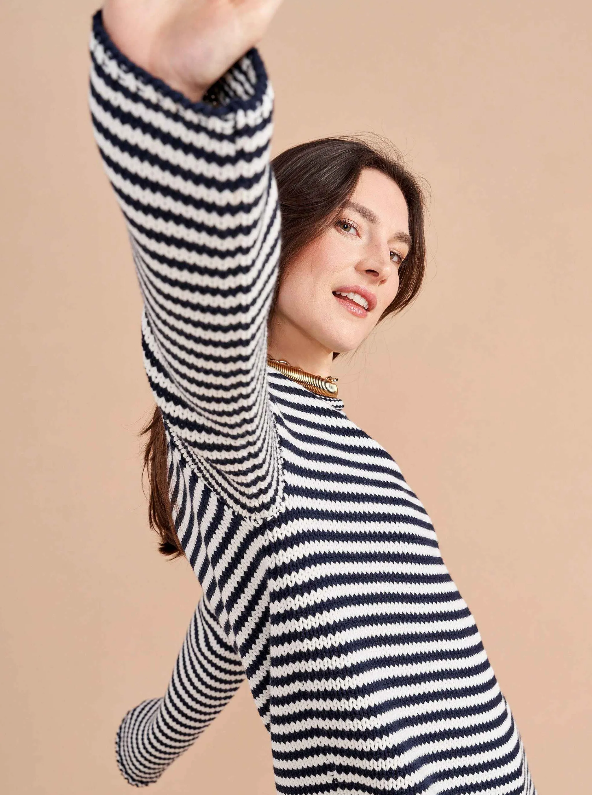 La Ligne Sweaters*Marina Fine Stripe Sweater
