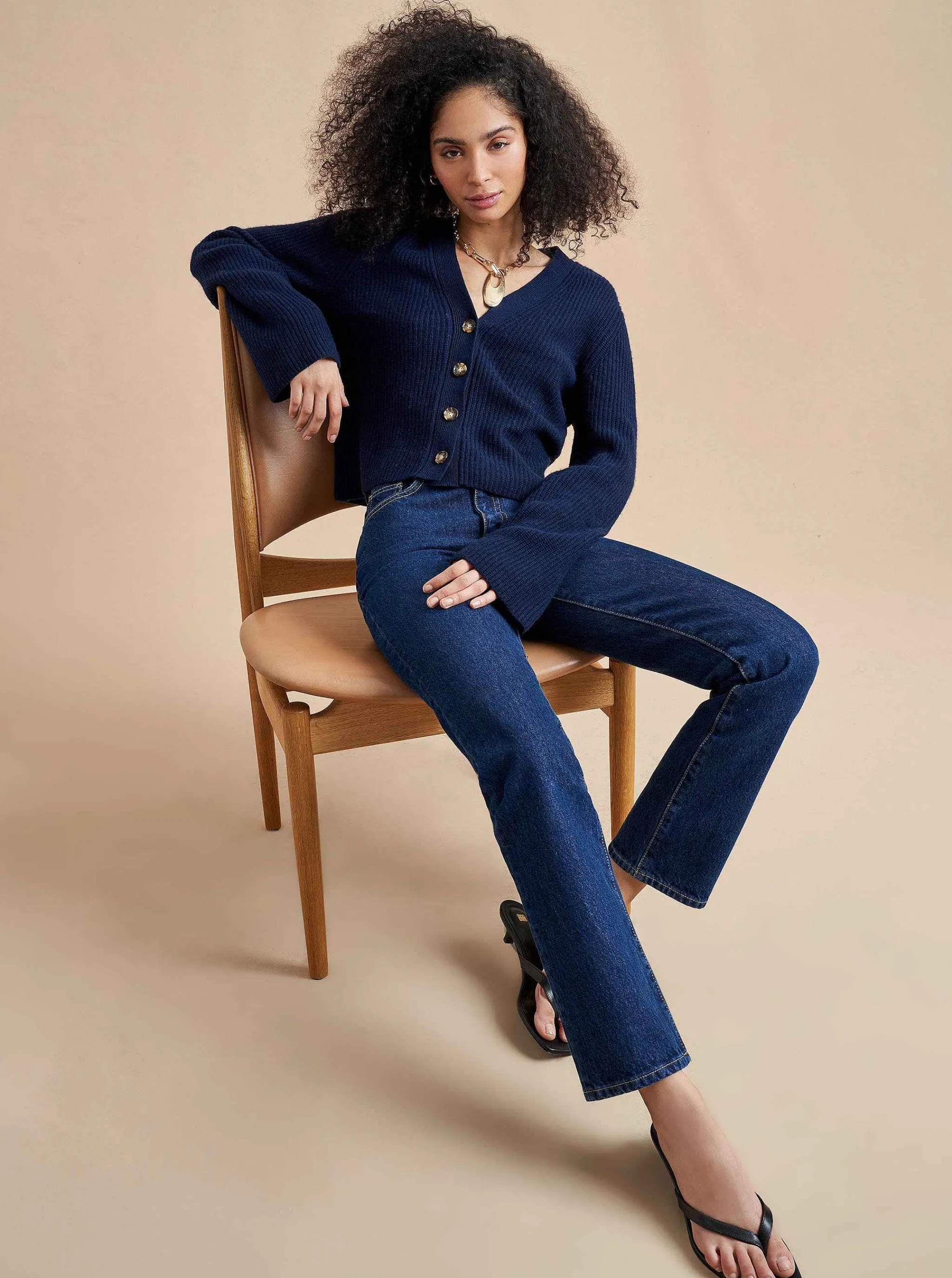 La Ligne Cardigans*Mini Toujours Cardigan Navy