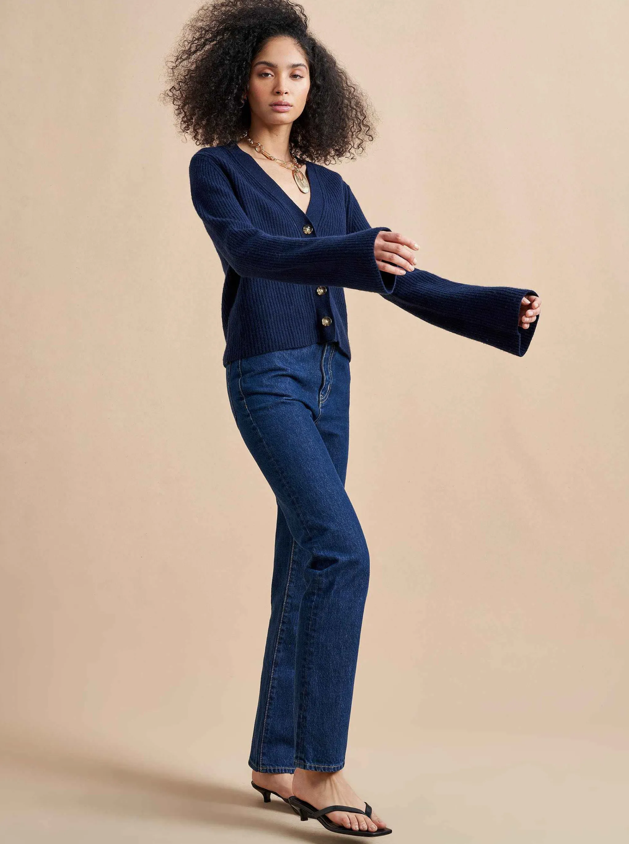 La Ligne Cardigans*Mini Toujours Cardigan Navy