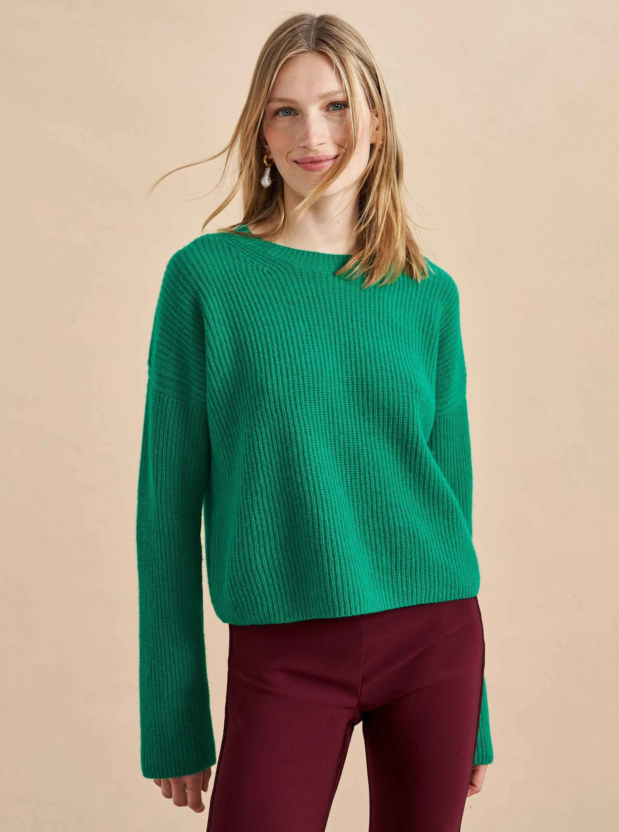 La Ligne Sweaters*Mini Toujours Sweater Kelly Green
