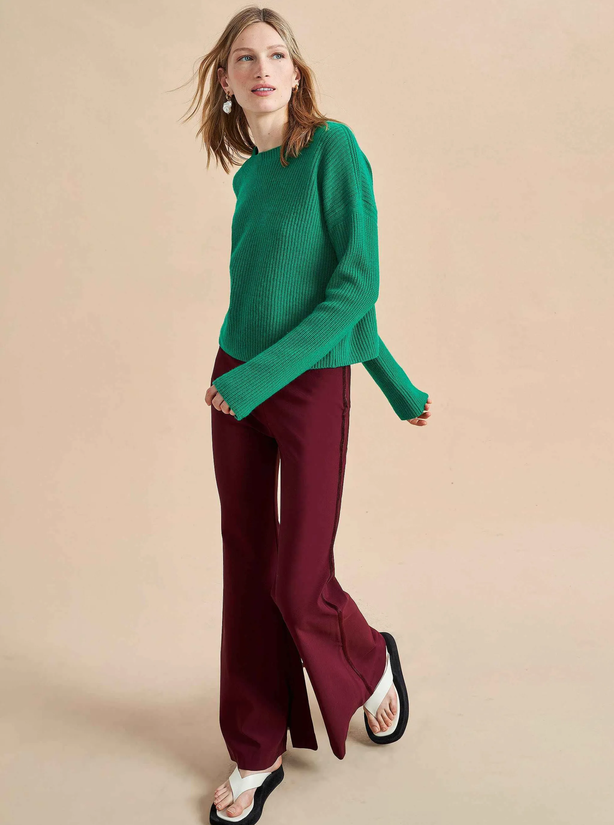 La Ligne Sweaters*Mini Toujours Sweater Kelly Green