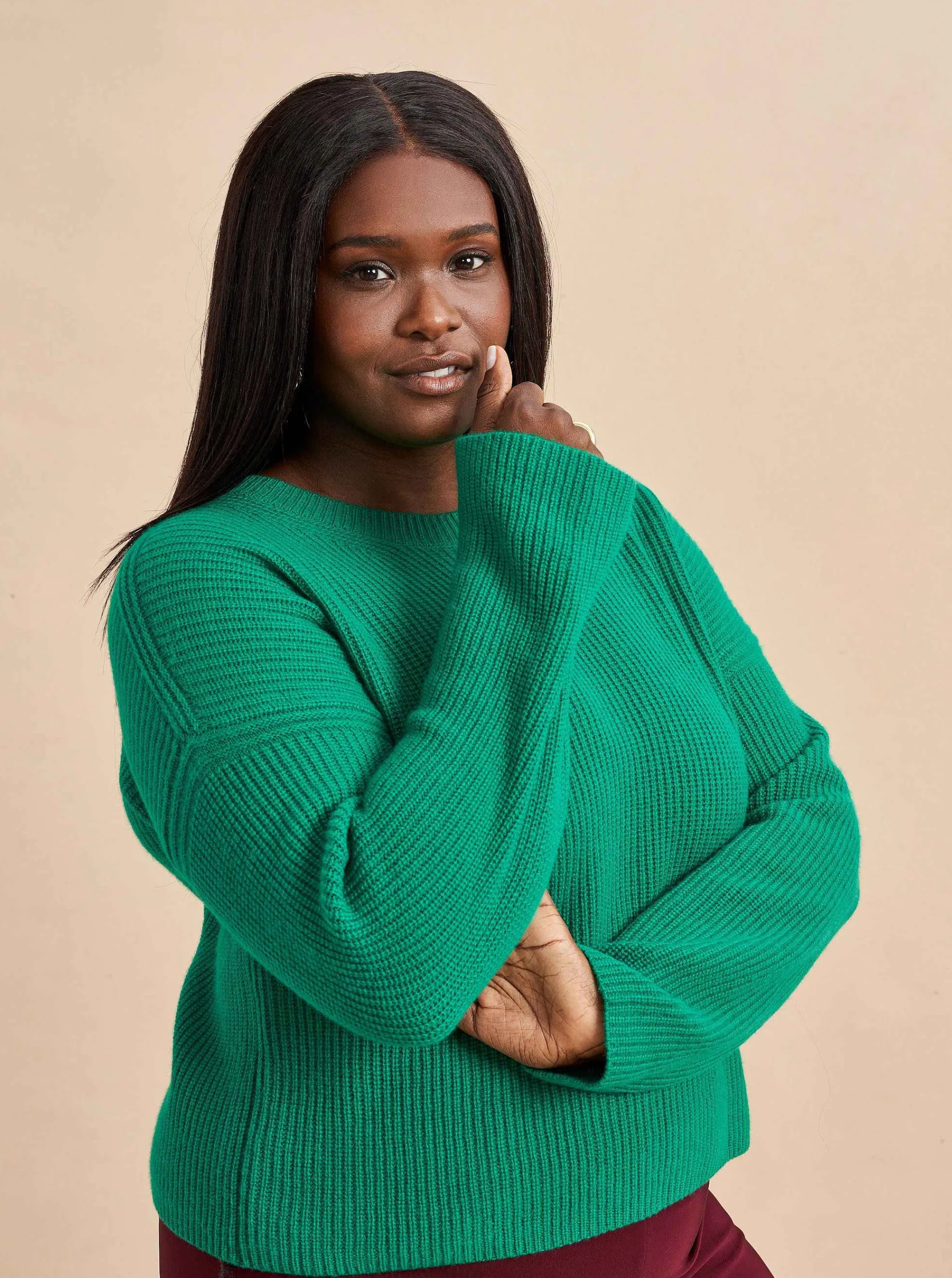 La Ligne Sweaters*Mini Toujours Sweater Kelly Green