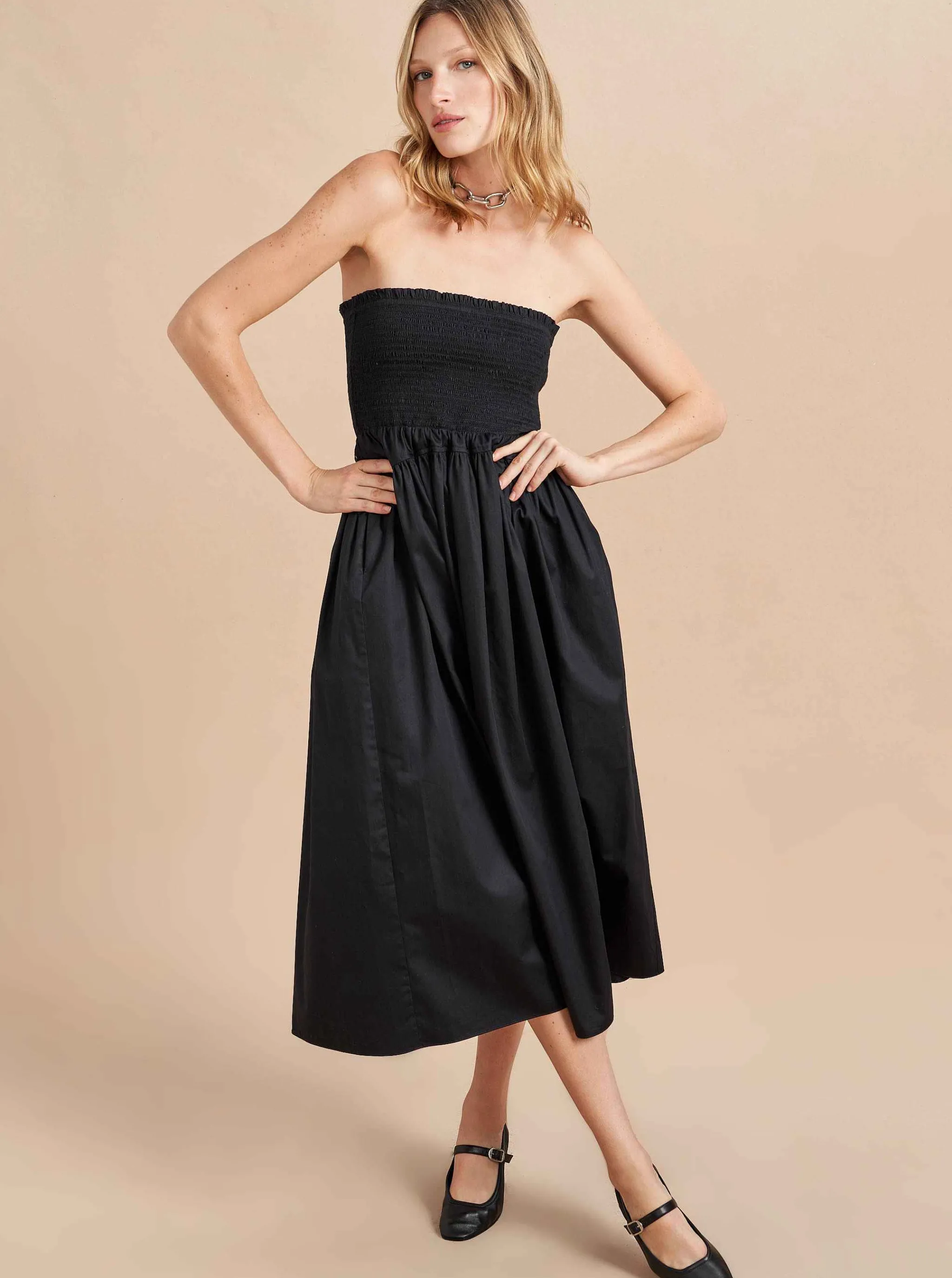 La Ligne Midi Dresses*Strapless Vivian Dress