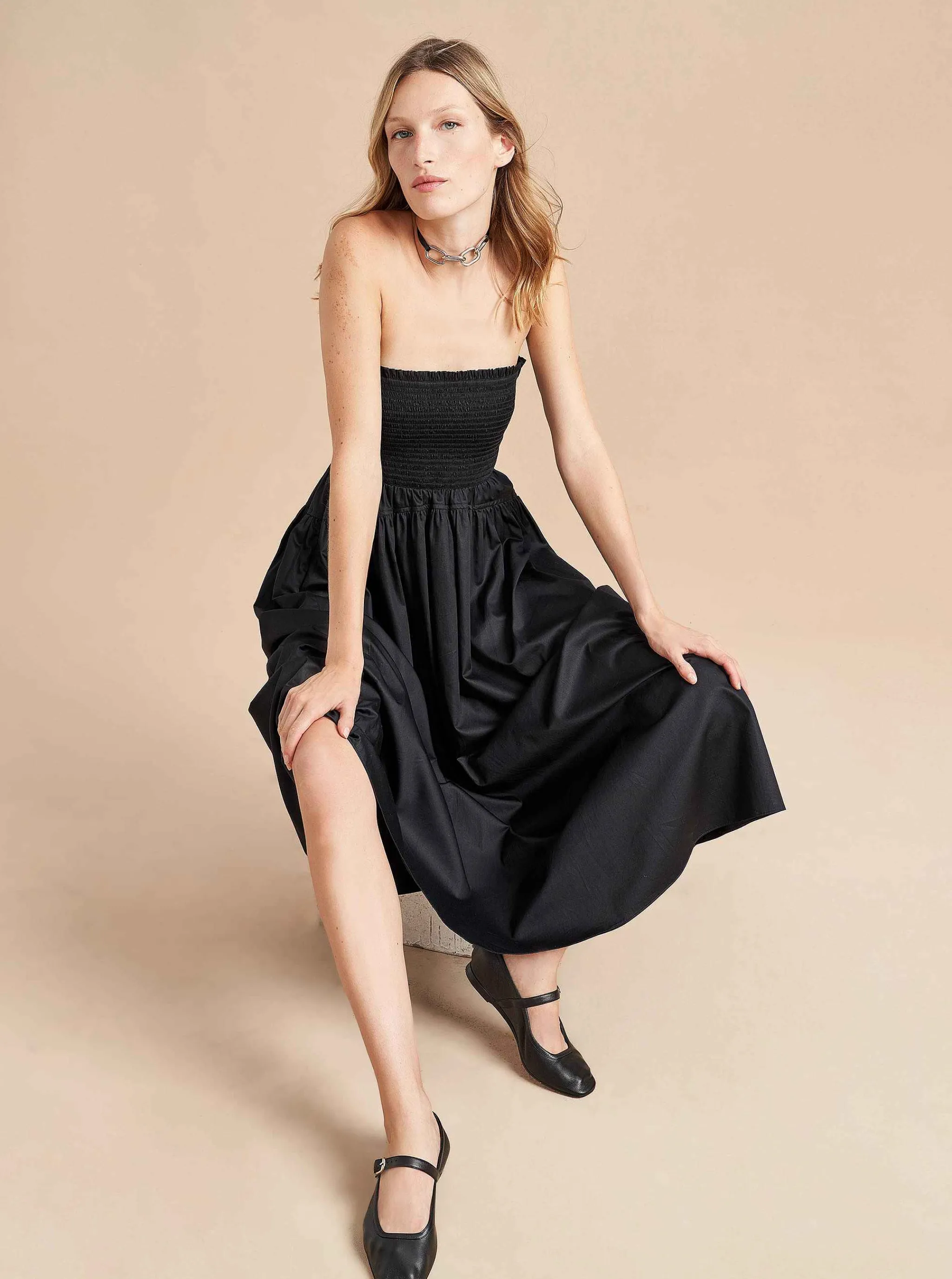 La Ligne Midi Dresses*Strapless Vivian Dress