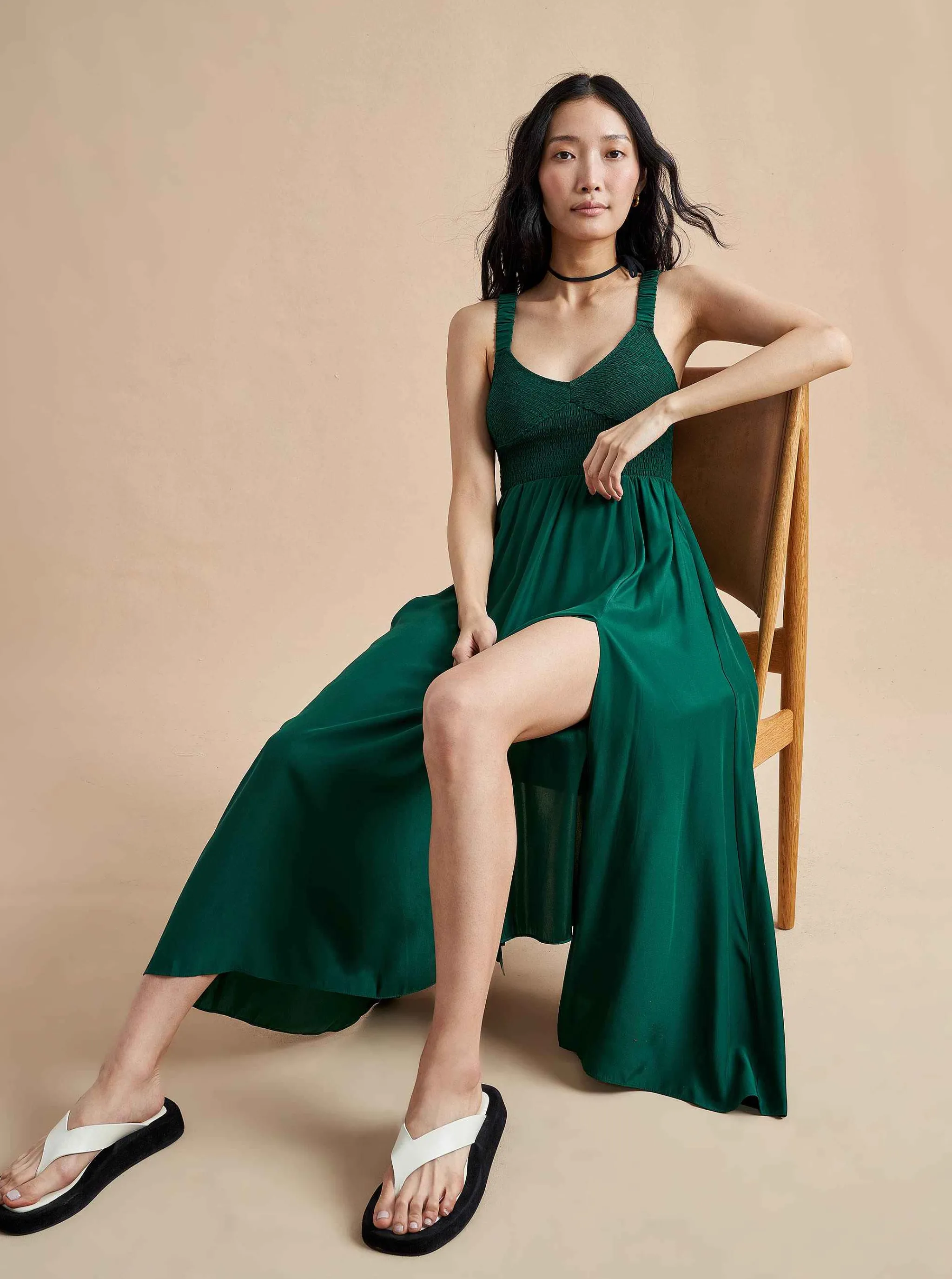 La Ligne Midi Dresses*Sarah Dress Green