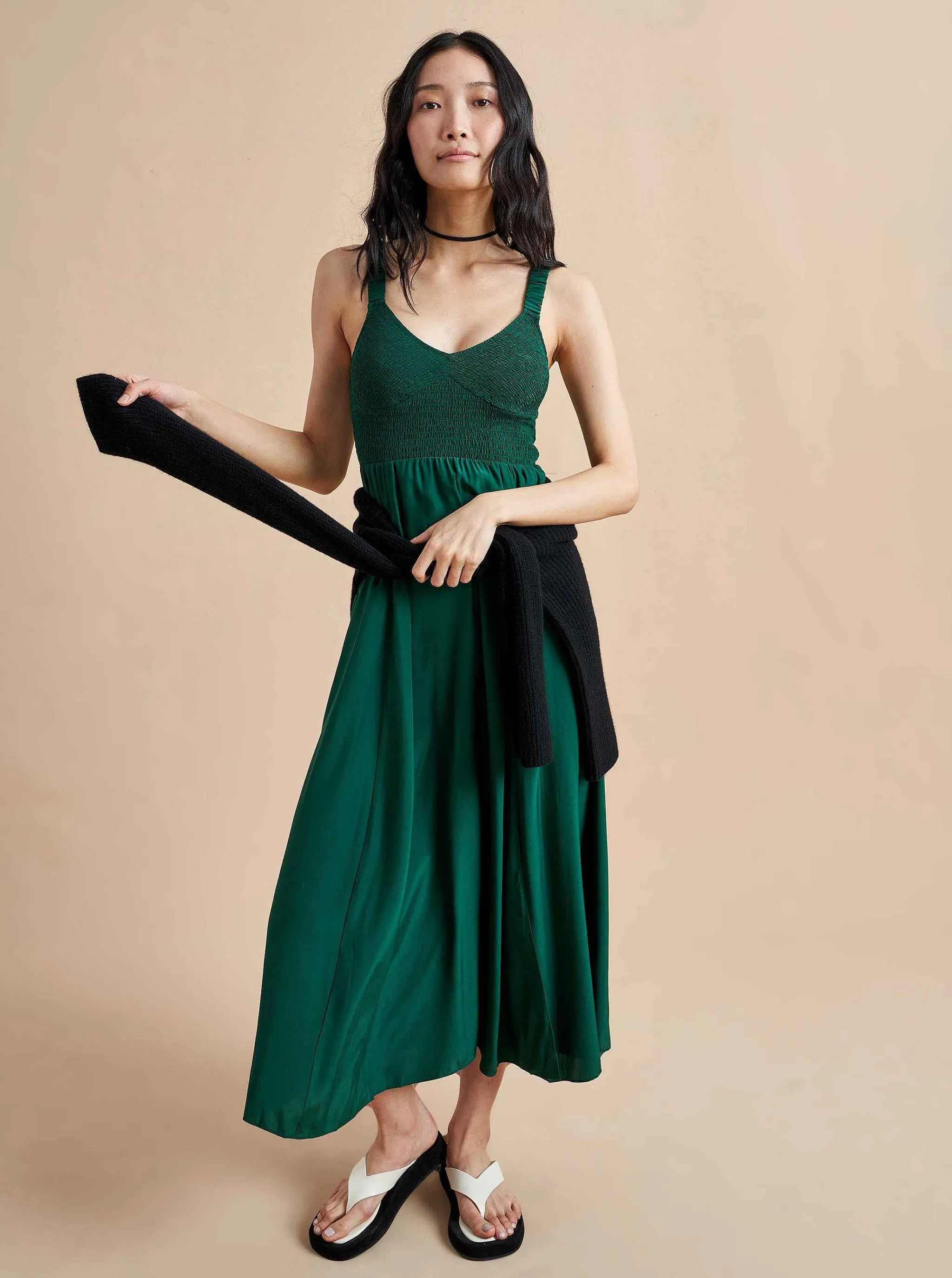 La Ligne Midi Dresses*Sarah Dress Green