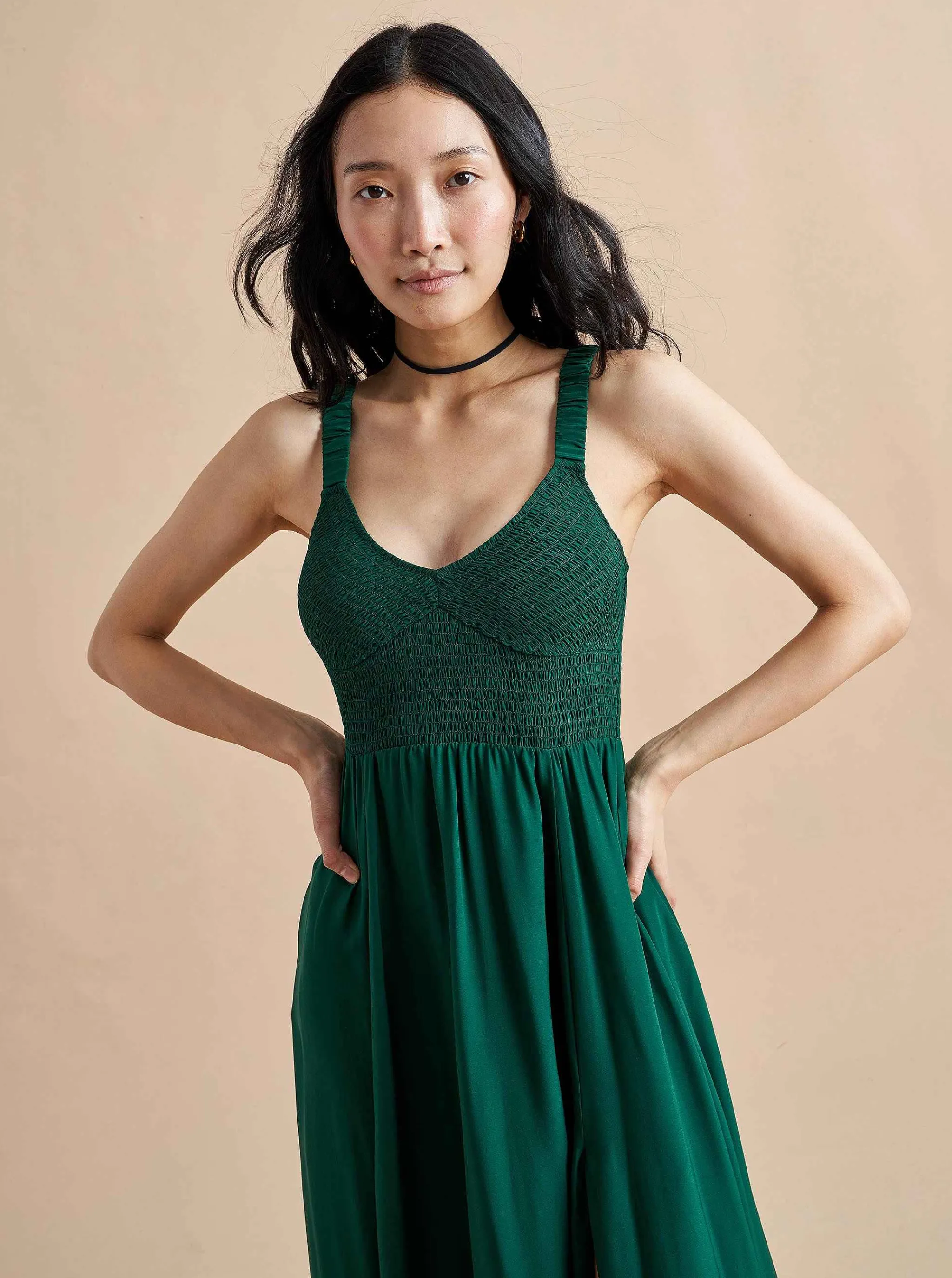 La Ligne Midi Dresses*Sarah Dress Green