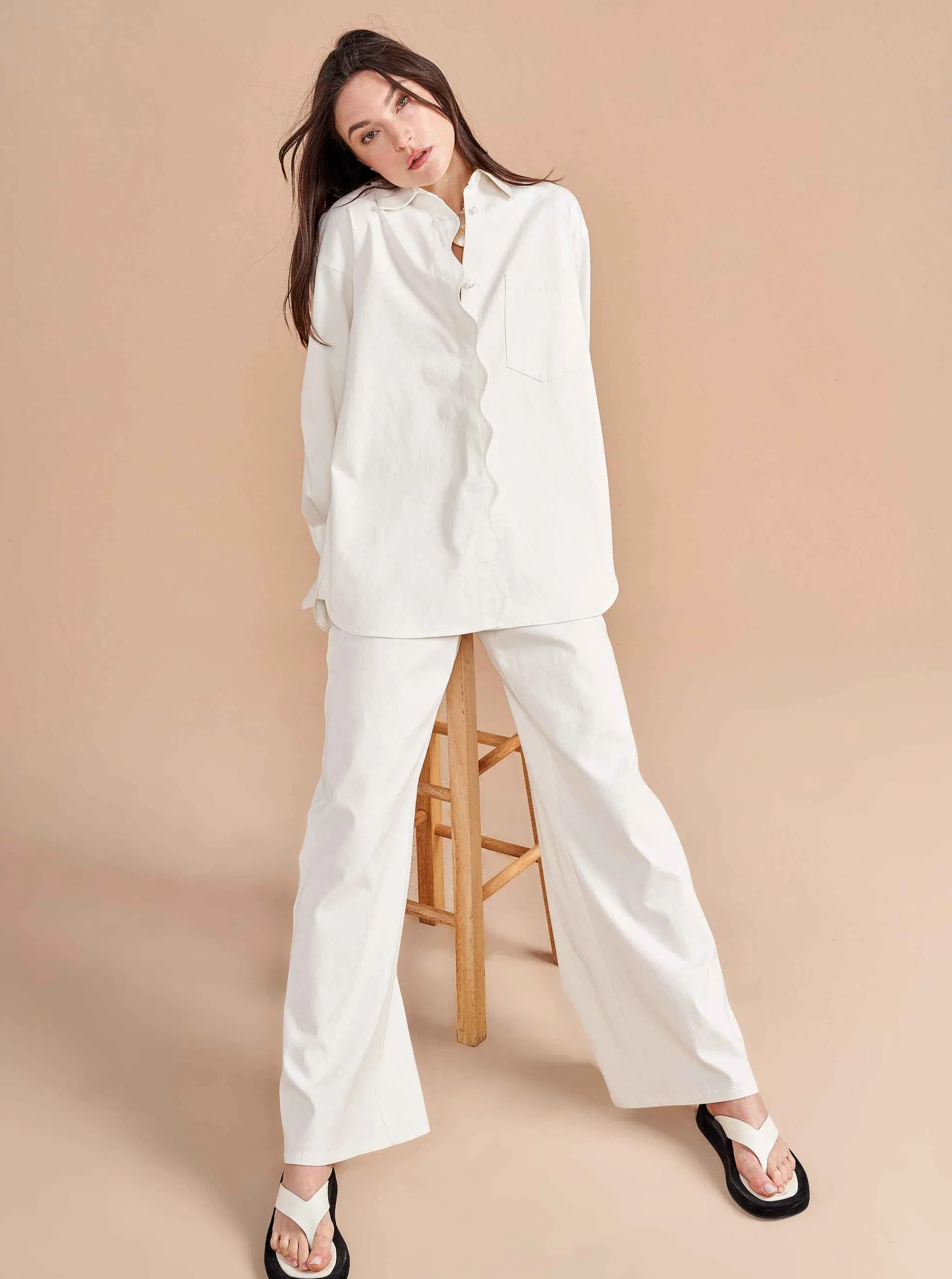 La Ligne Tops*Scallop Val Shirt