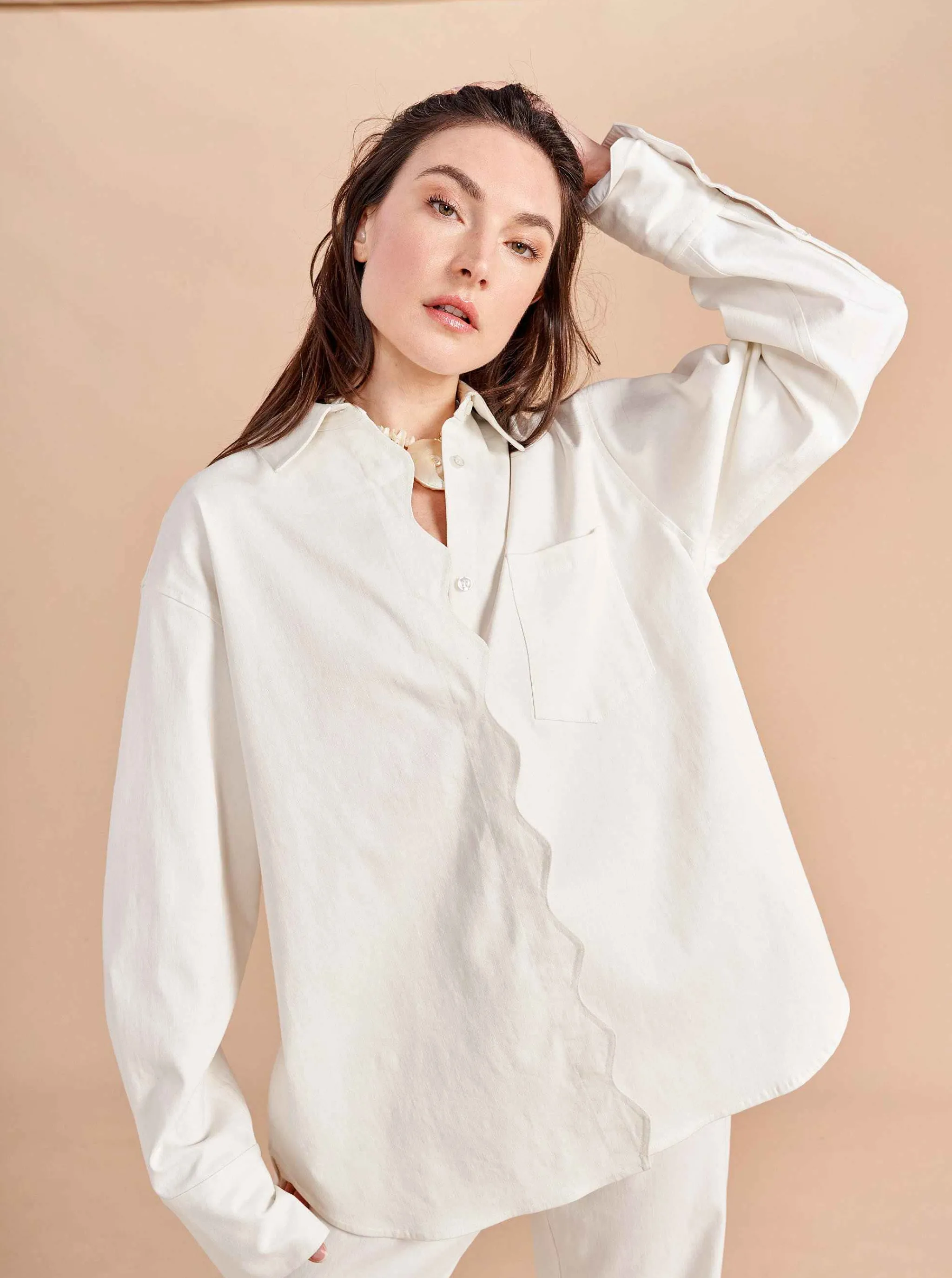 La Ligne Tops*Scallop Val Shirt