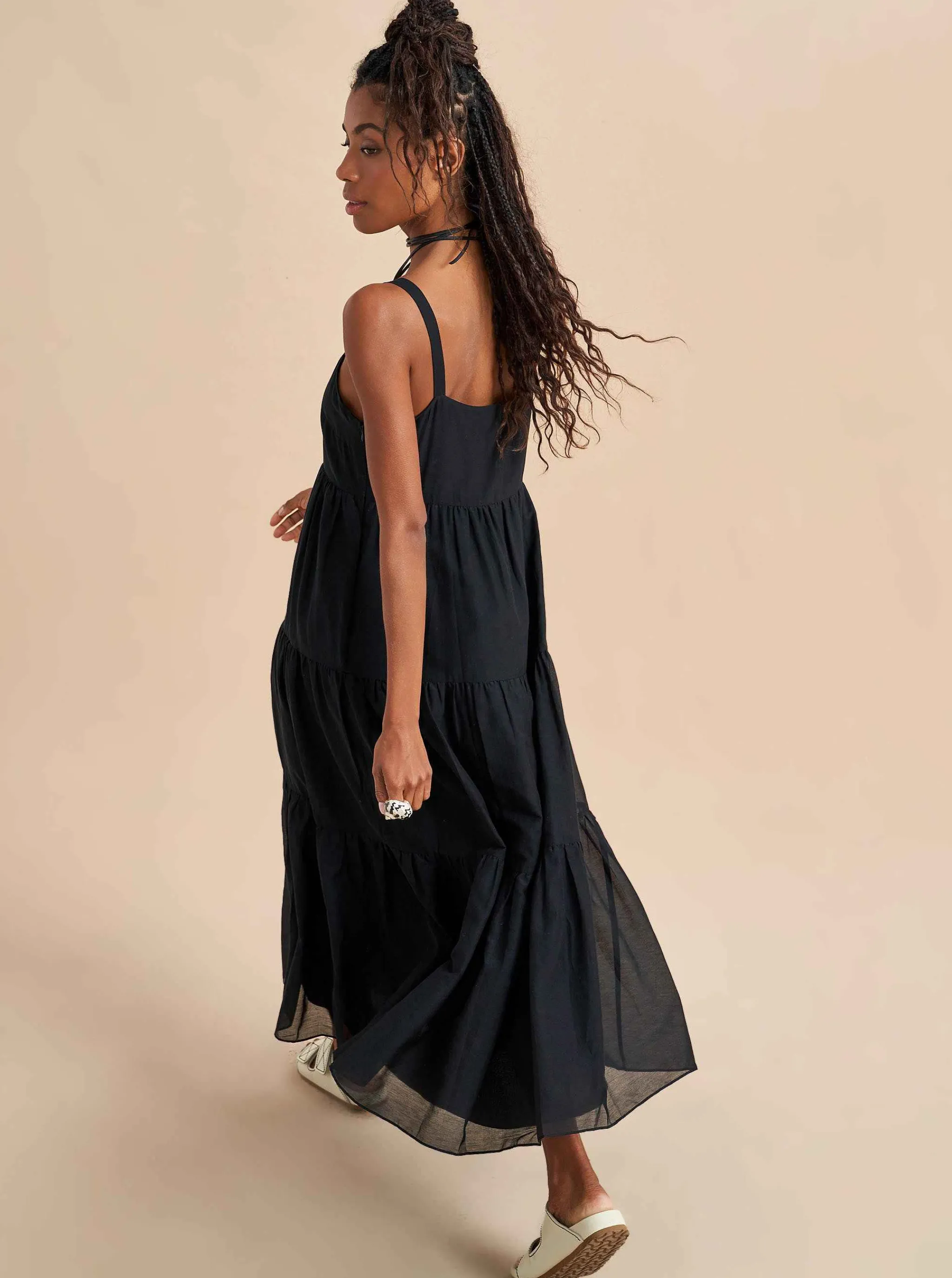 La Ligne Midi Dresses*Melisa Dress Black