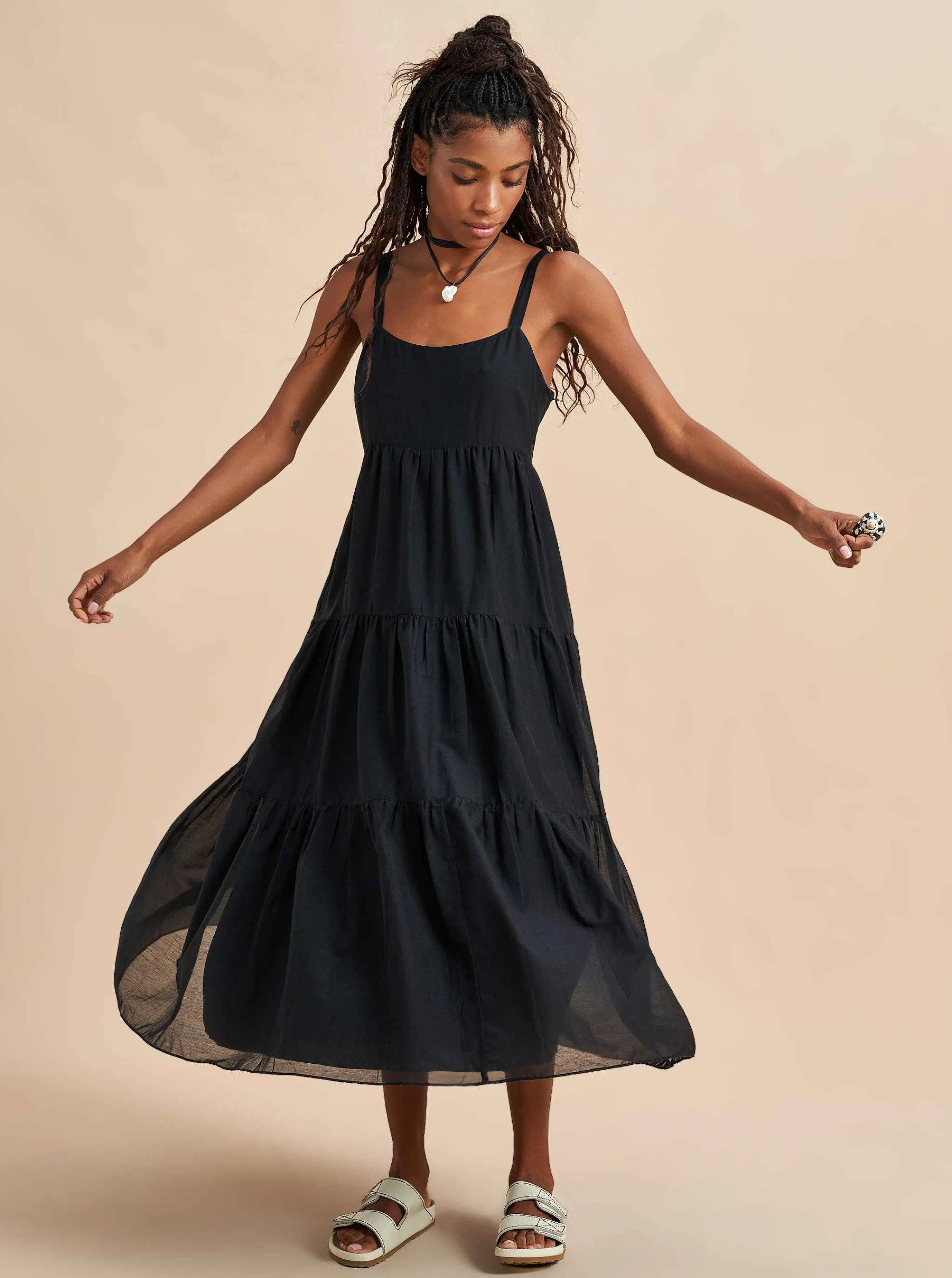 La Ligne Midi Dresses*Melisa Dress Black