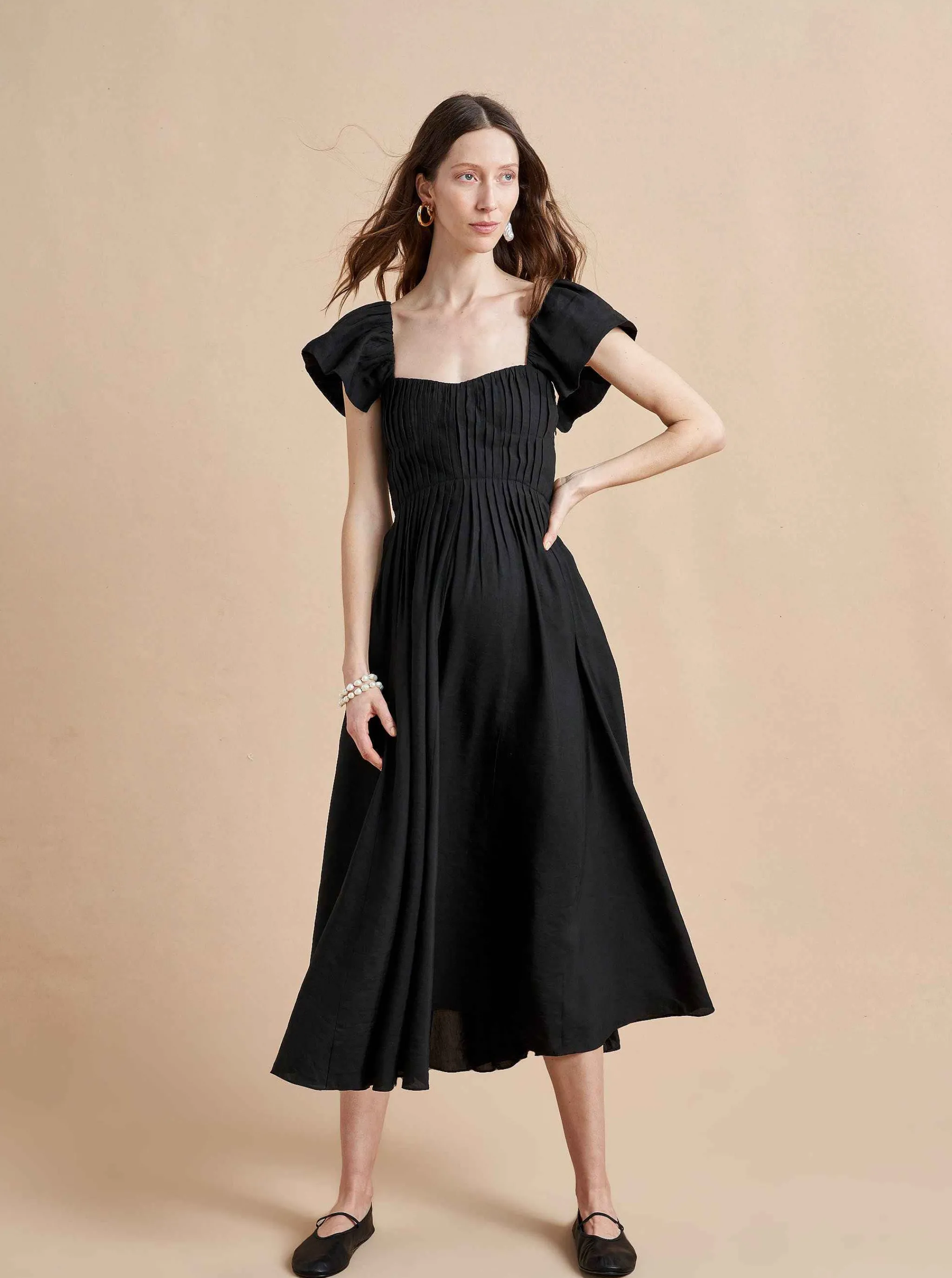 La Ligne Midi Dresses*Flavia Dress Black