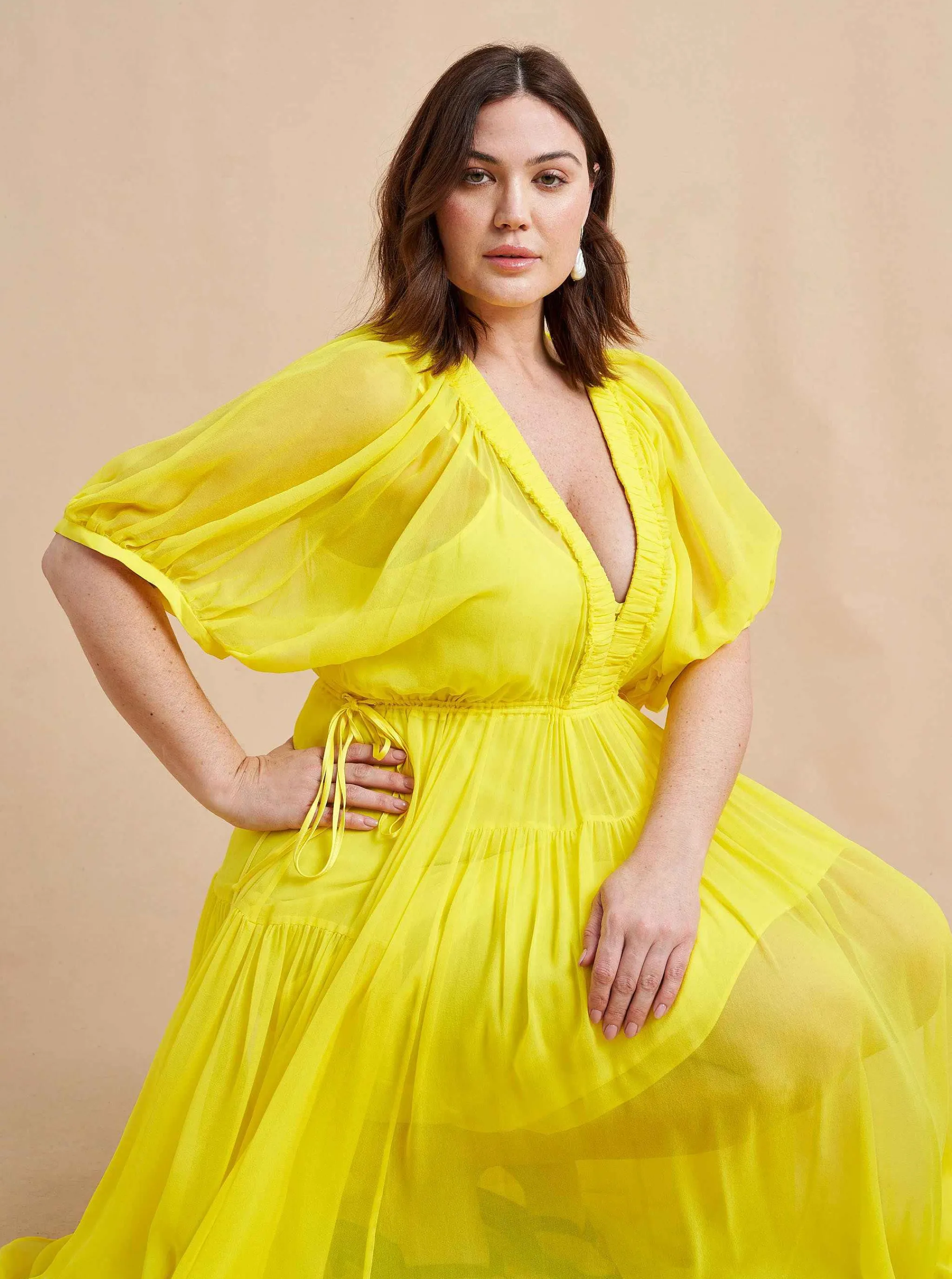 La Ligne Midi Dresses*Constance Dress Lemon