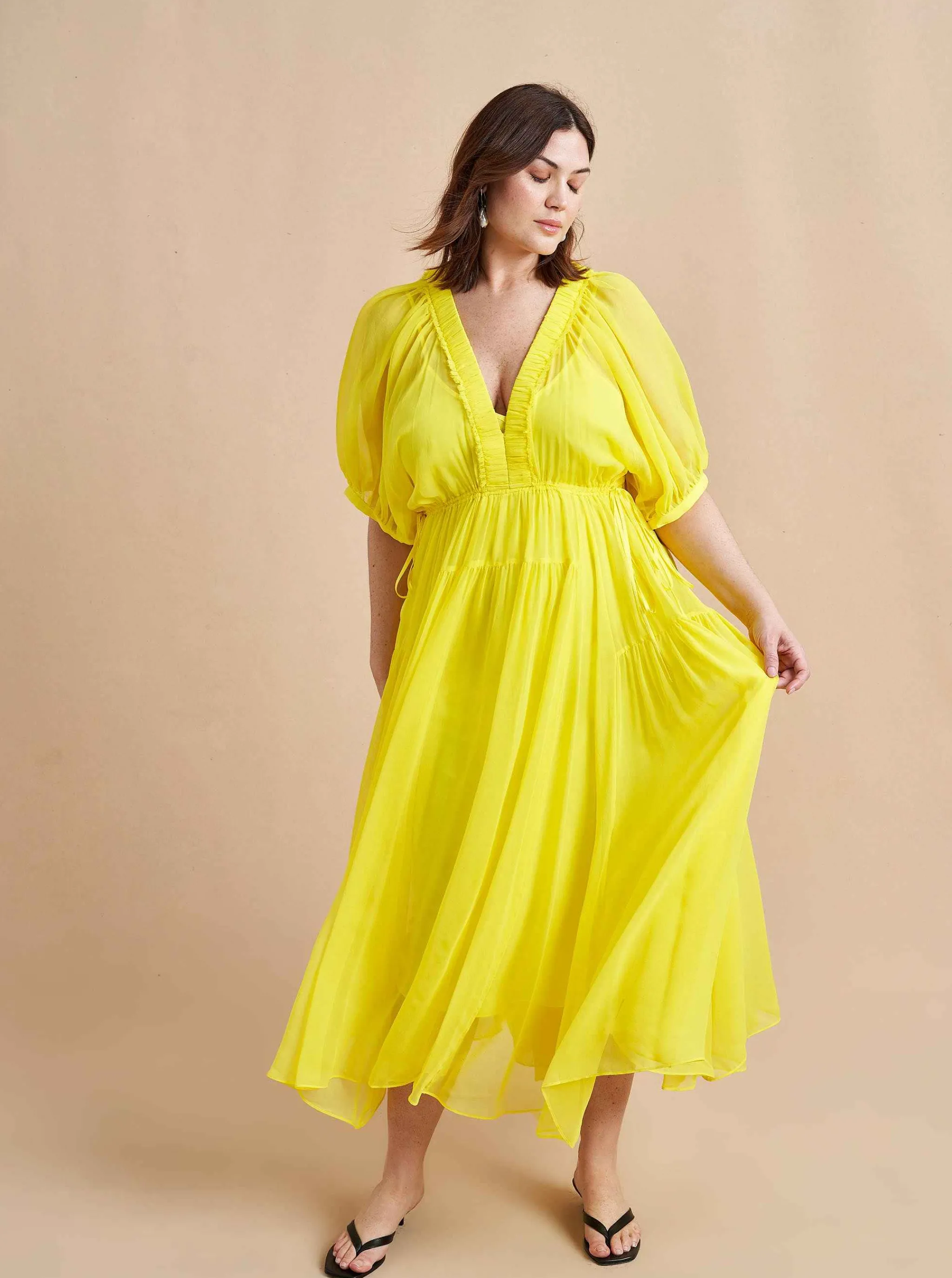 La Ligne Midi Dresses*Constance Dress Lemon