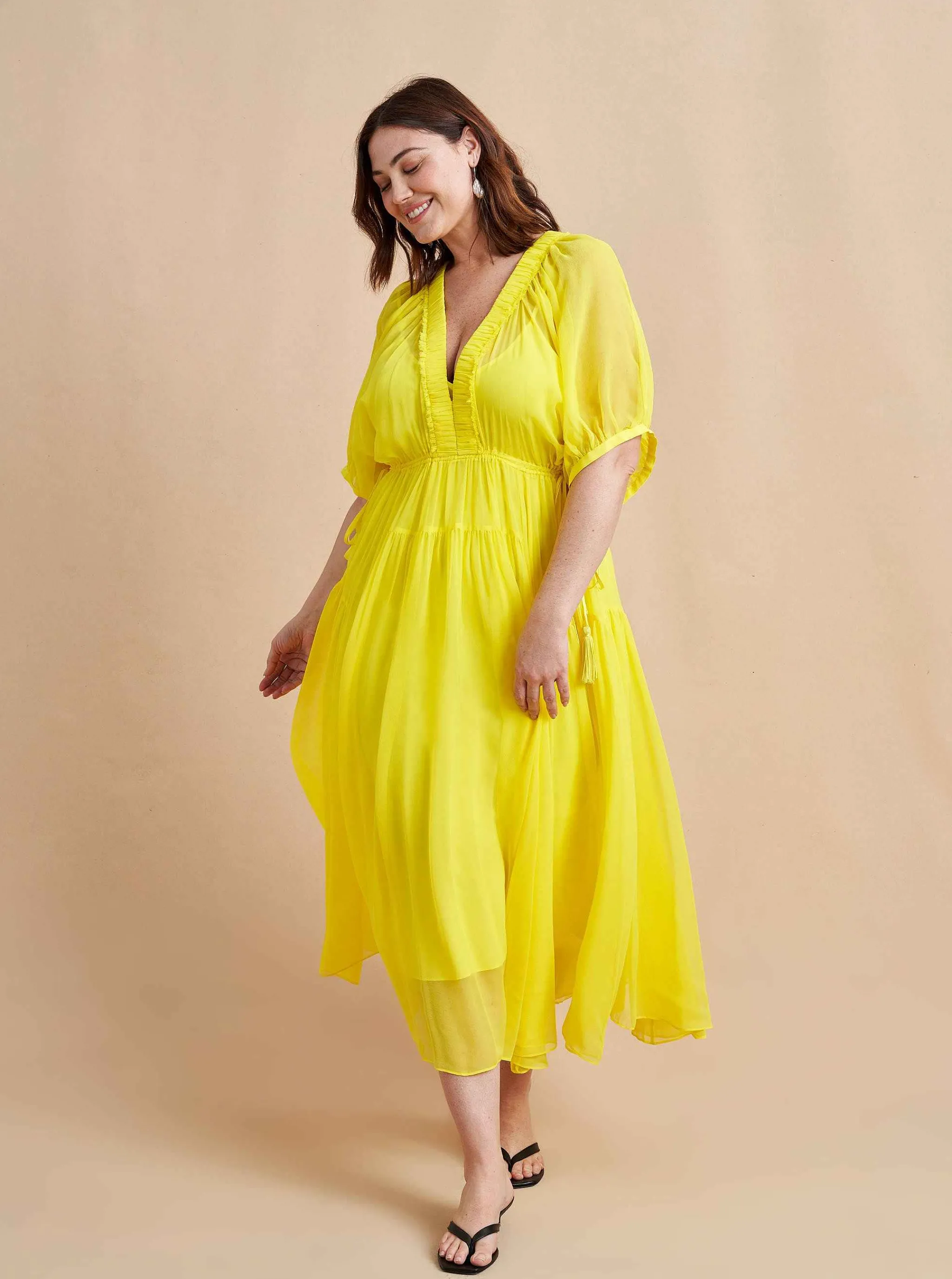 La Ligne Midi Dresses*Constance Dress Lemon