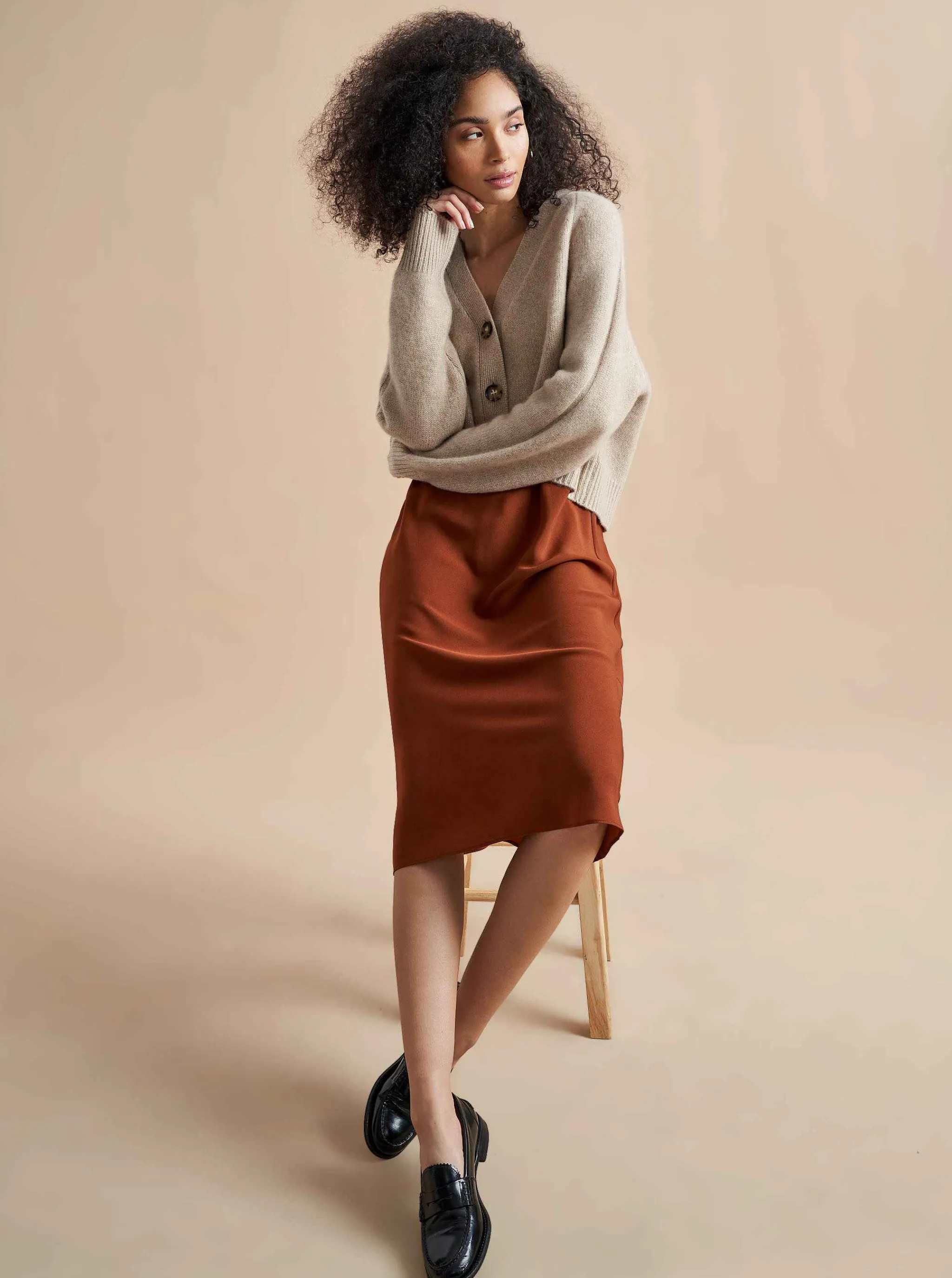 La Ligne Cardigans*Gaston Cardigan Tan