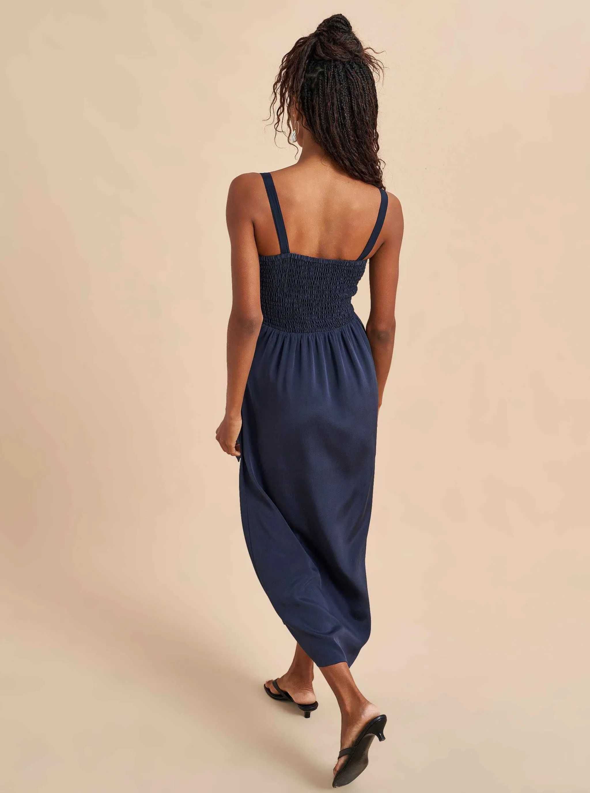 La Ligne Midi Dresses*Mia Dress Navy