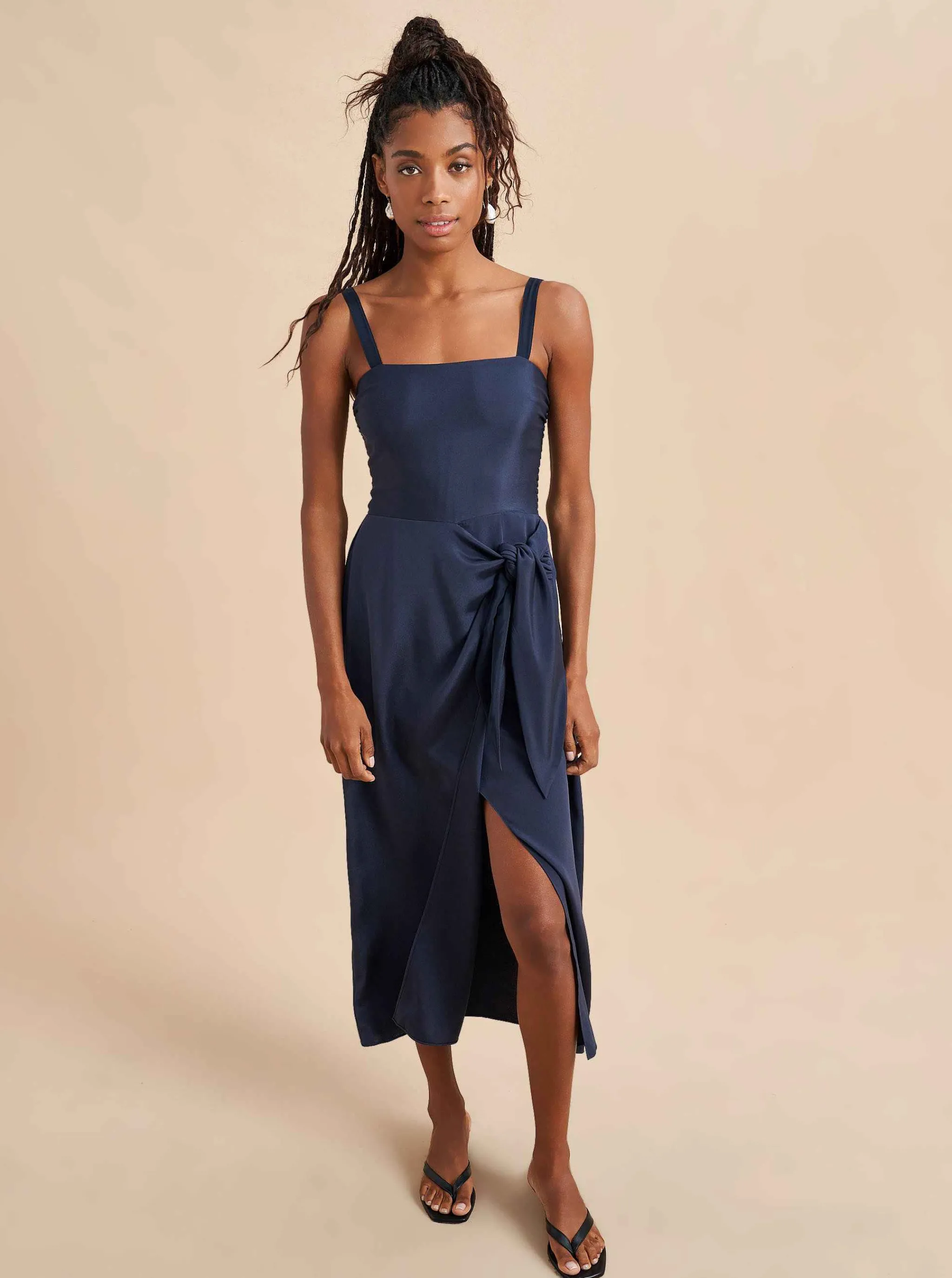 La Ligne Midi Dresses*Mia Dress Navy